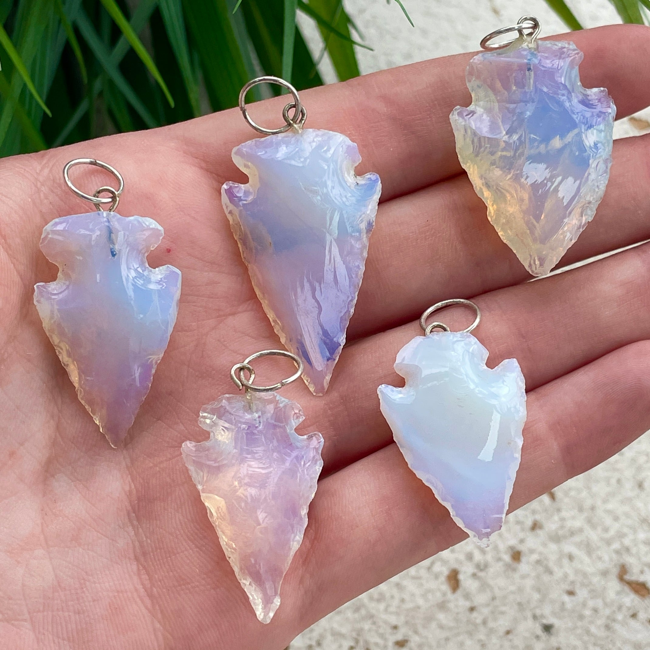 Arrowhead Pendant Opalite
