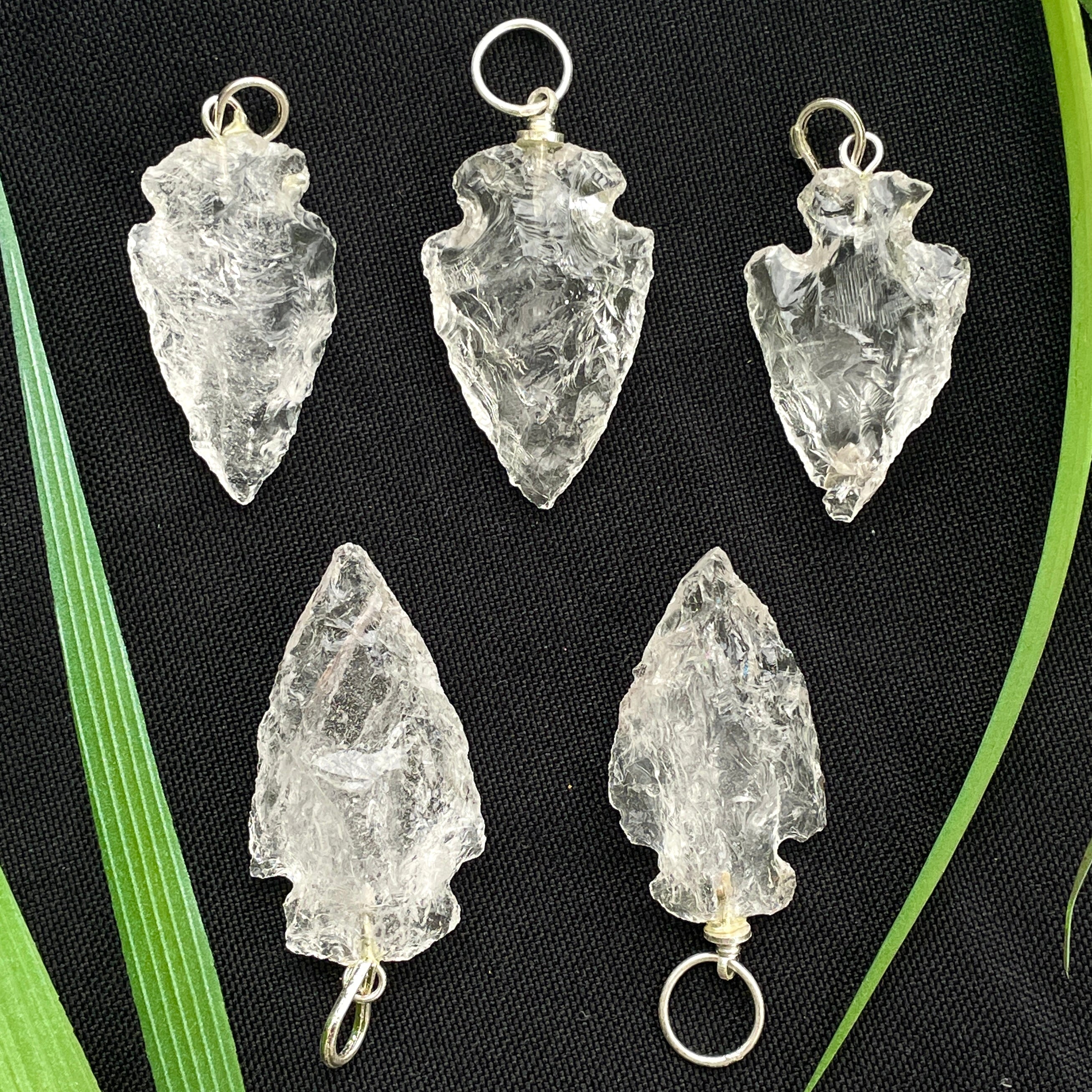 Arrowhead Pendant Clear Quartz