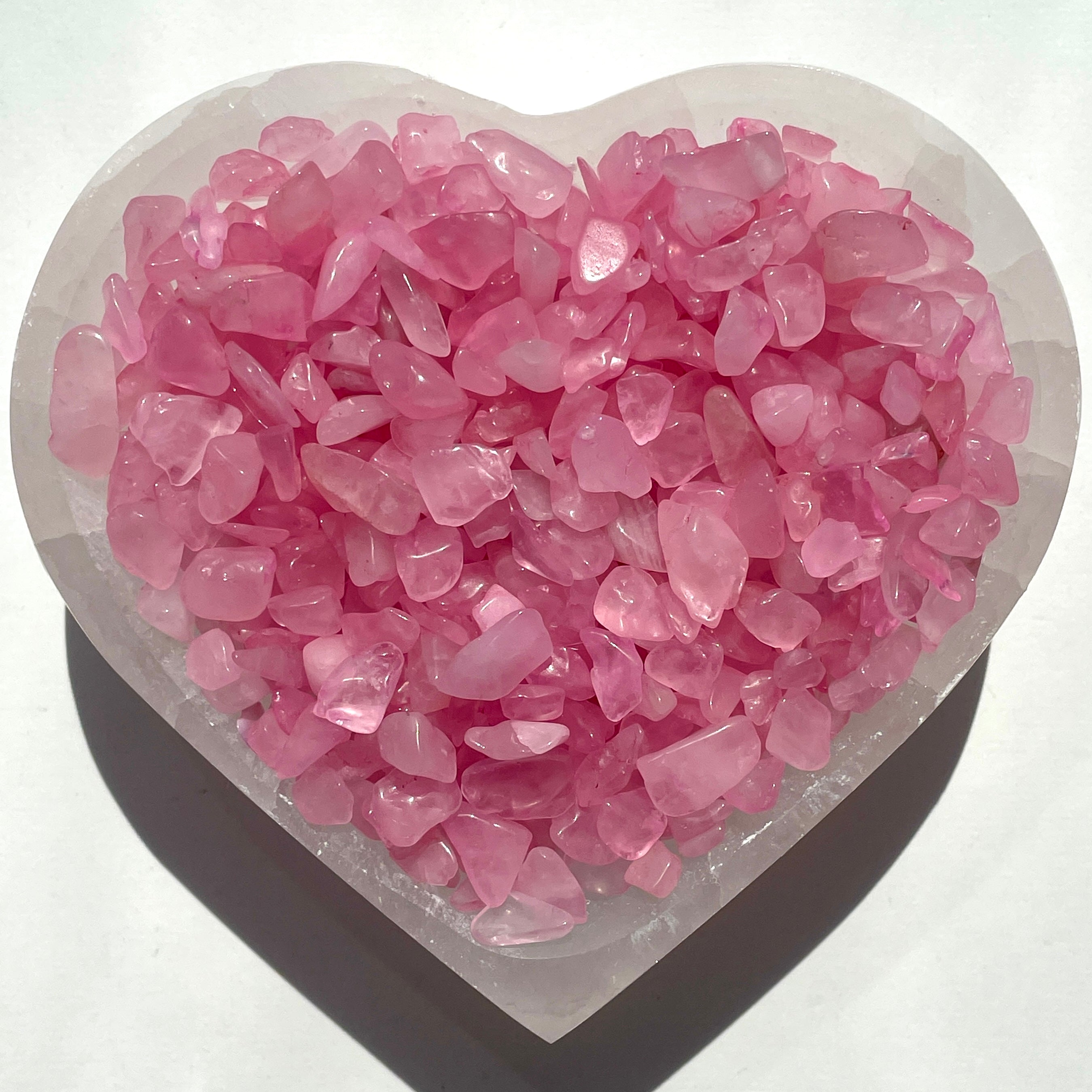 Rose Quartz Chips - (Colour Enhanced) - 500 gms