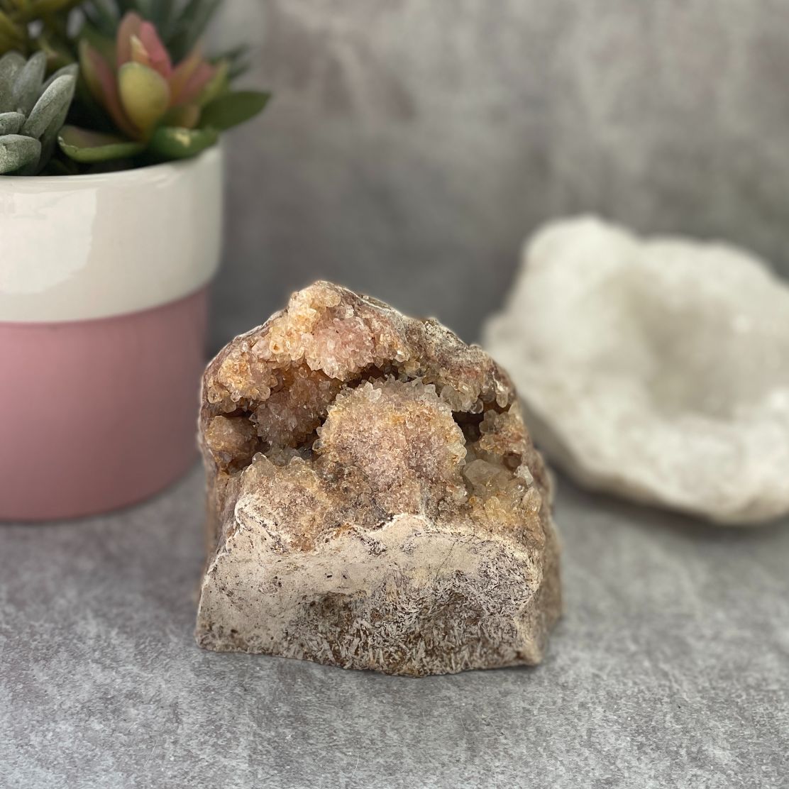 Pink Amethyst Cluster - 16