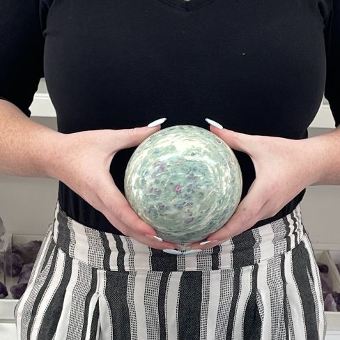 Ruby In Fuchsite - Large Sphere - 03