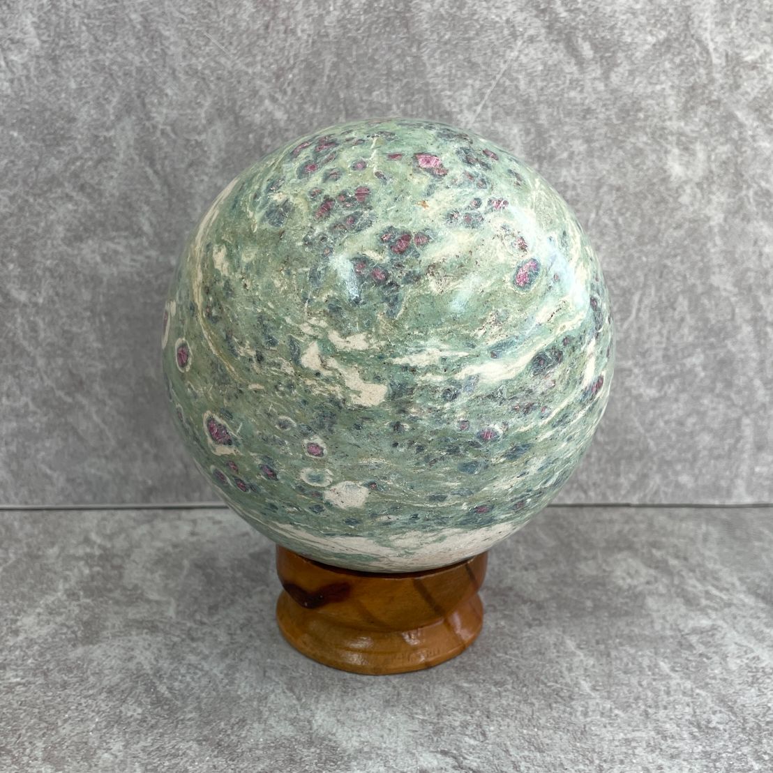 Ruby In Fuchsite - Large Sphere - 03