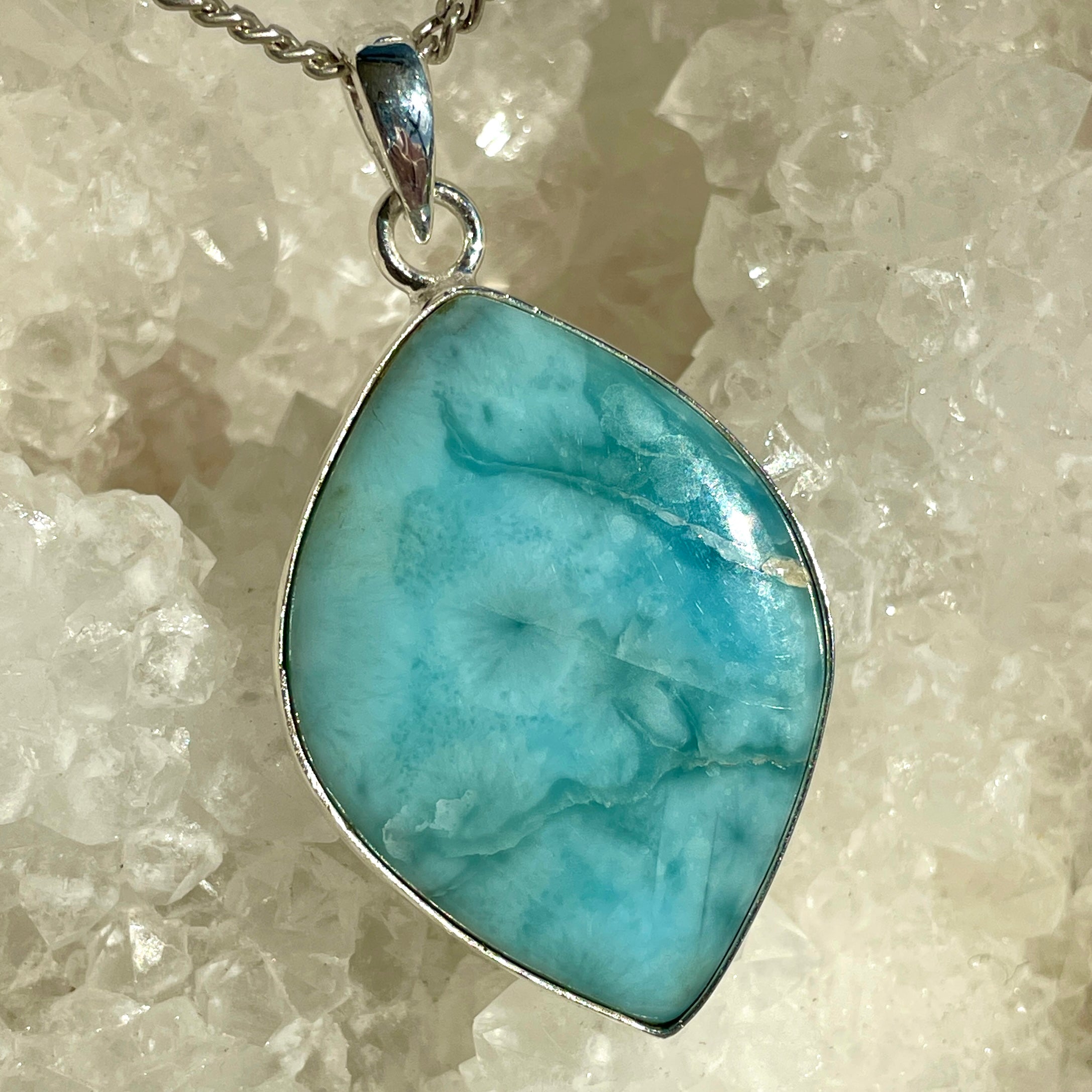 Larimar Silver Pendant Large - SP107