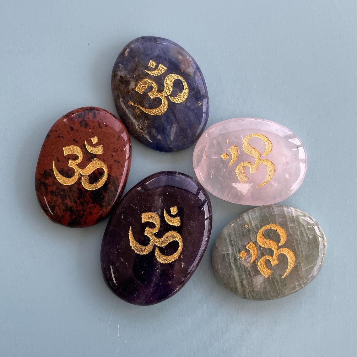 Word Palmstone - Om Symbol - 1pc