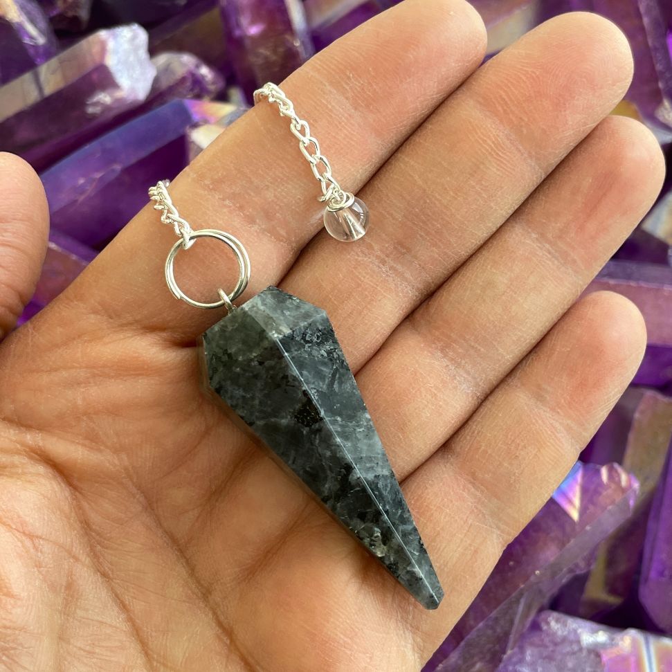 Larvikite Faceted Pendulum