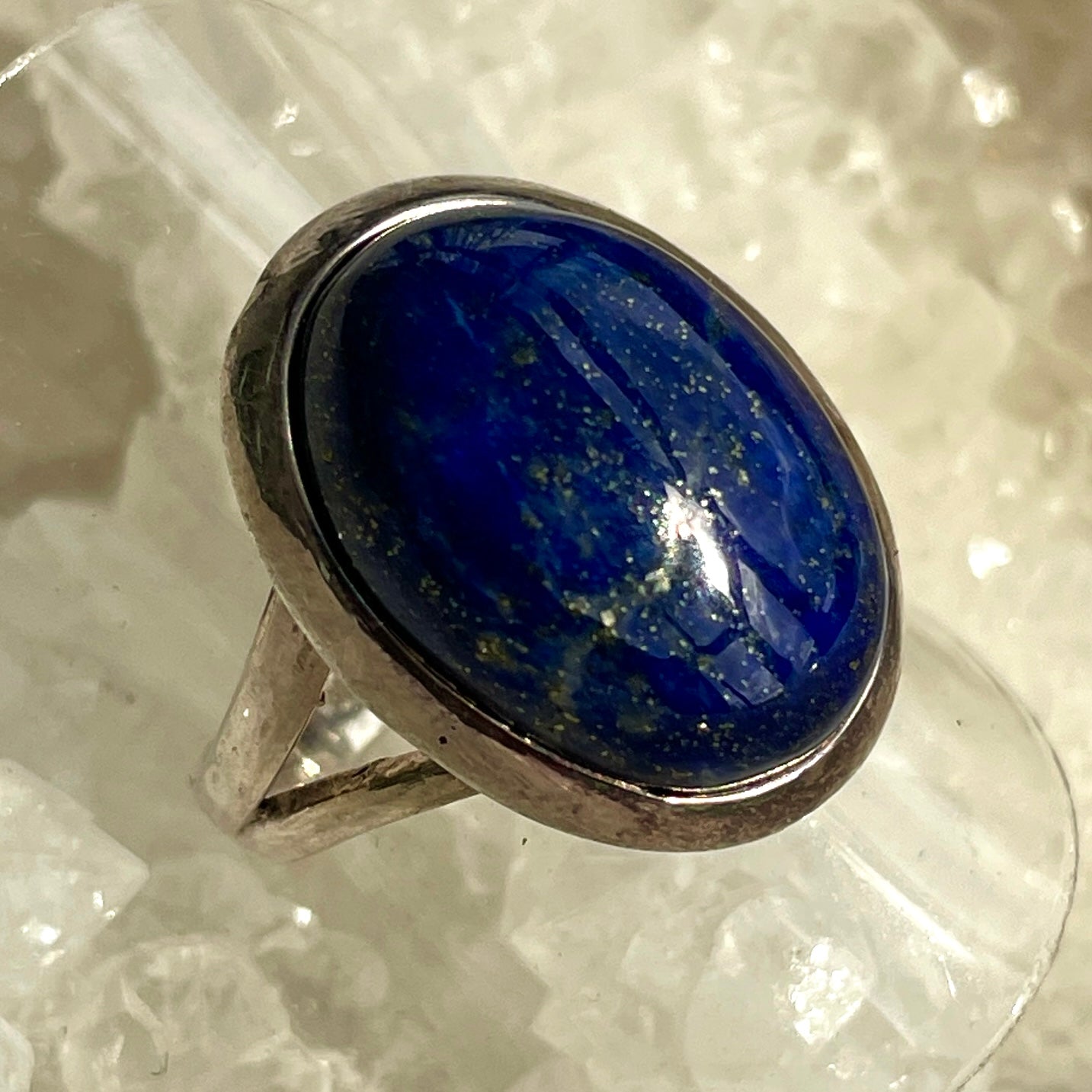 Lapis Lazuli Sterling Silver Ring - Sz6 LL3