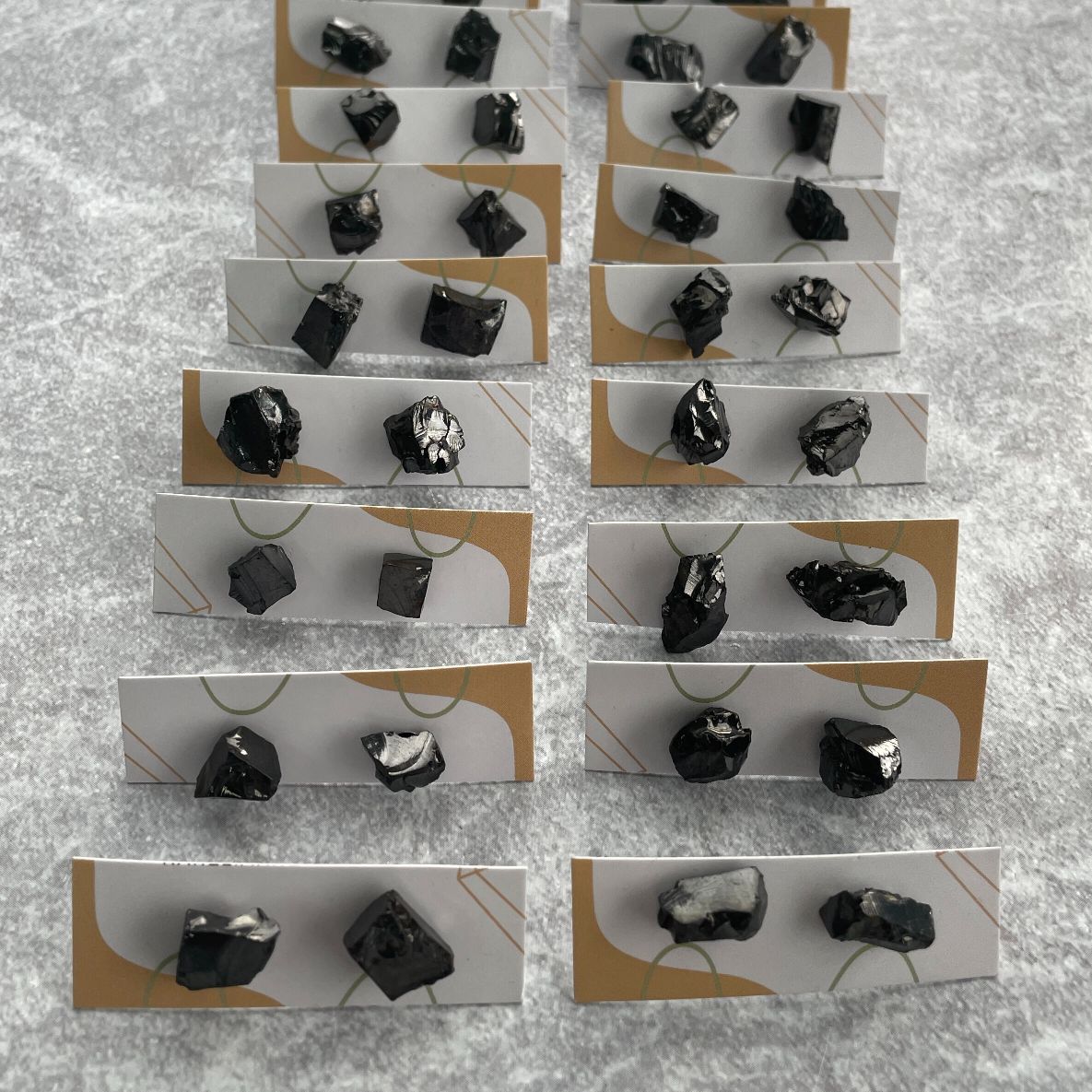 Shungite Elite Rough Stud Earrings