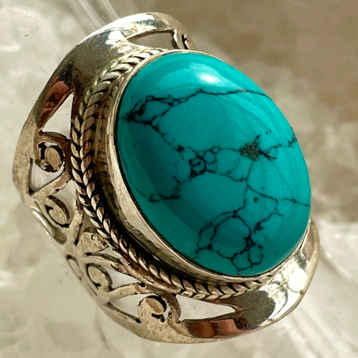 Turquenite Sterling Silver Ring - Sz7 TU5