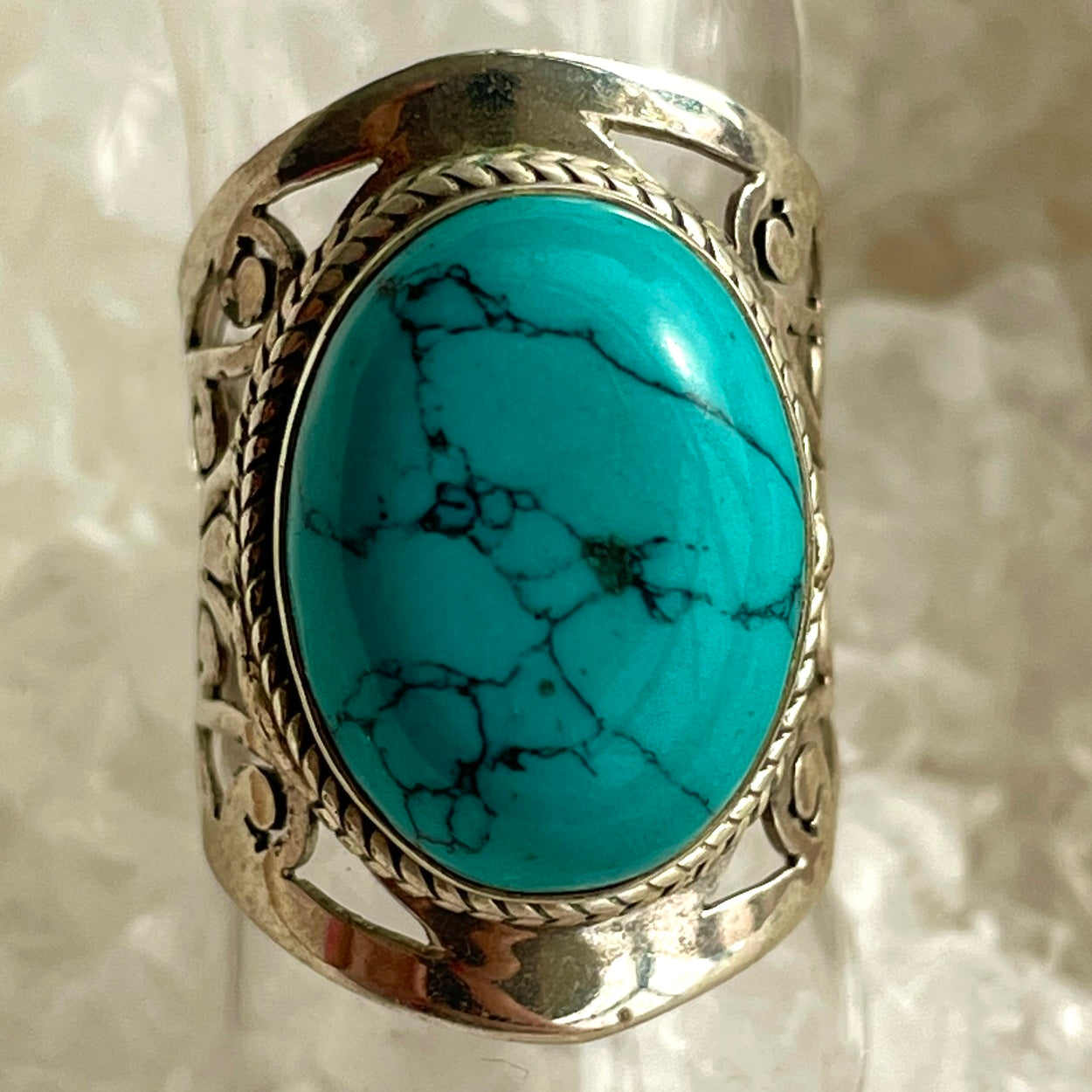 Turquenite Sterling Silver Ring - Sz7 TU5