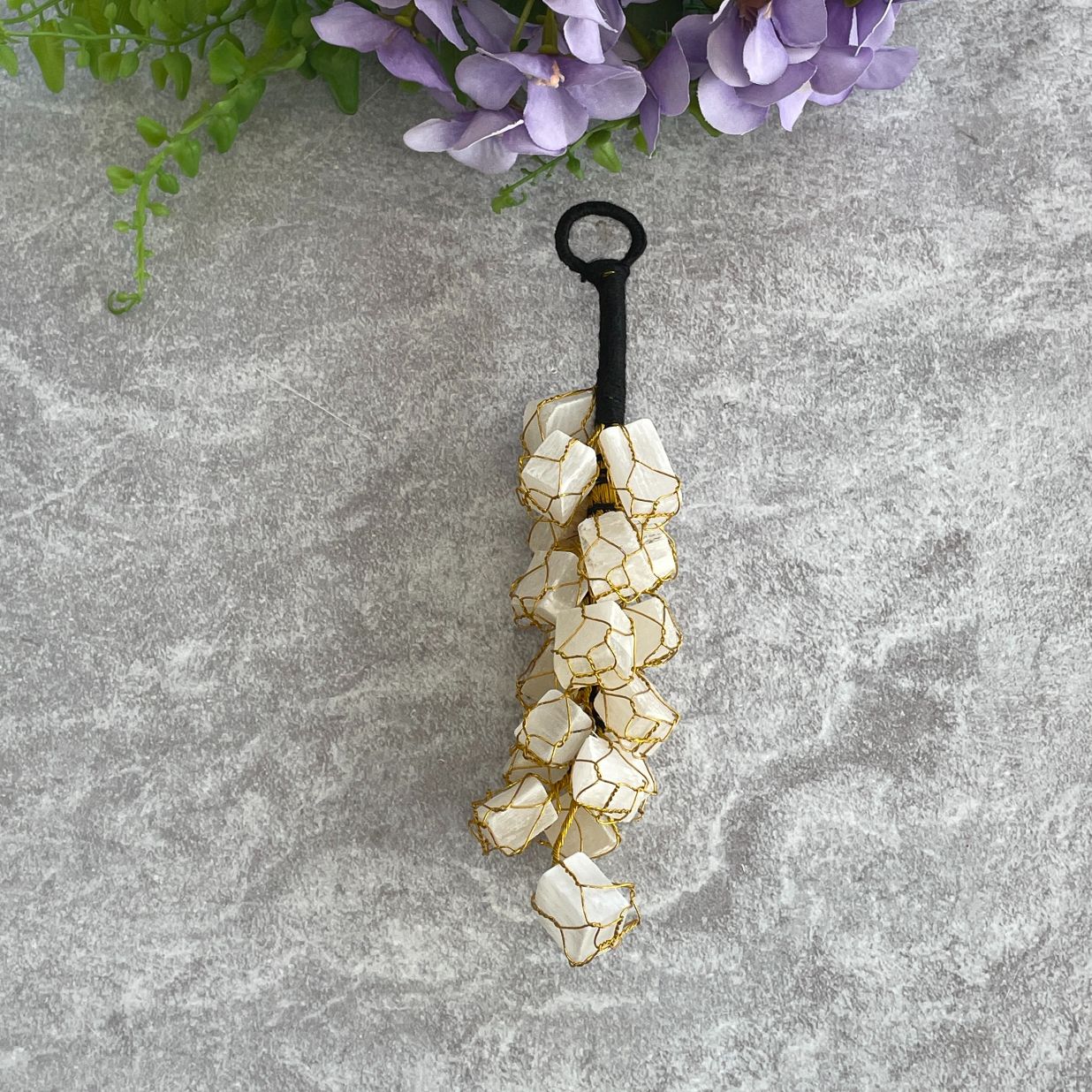 Mini Tumble Hanger - Selenite