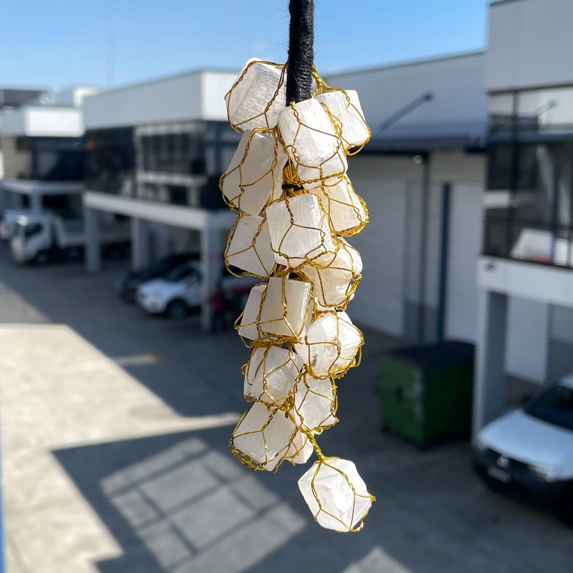 Mini Tumble Hanger - Selenite