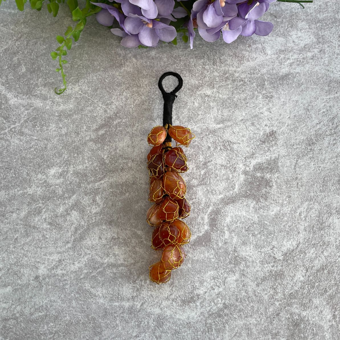 Mini Tumble Hanger - Carnelian