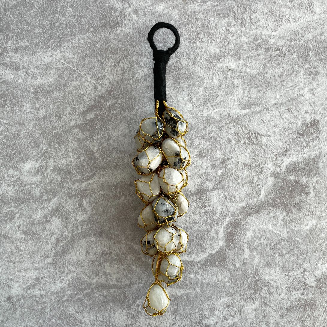 Mini Tumble Hanger - Rainbow Moonstone