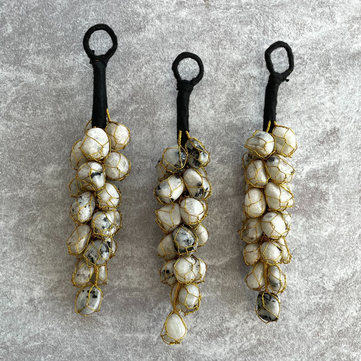 Mini Tumble Hanger - Rainbow Moonstone