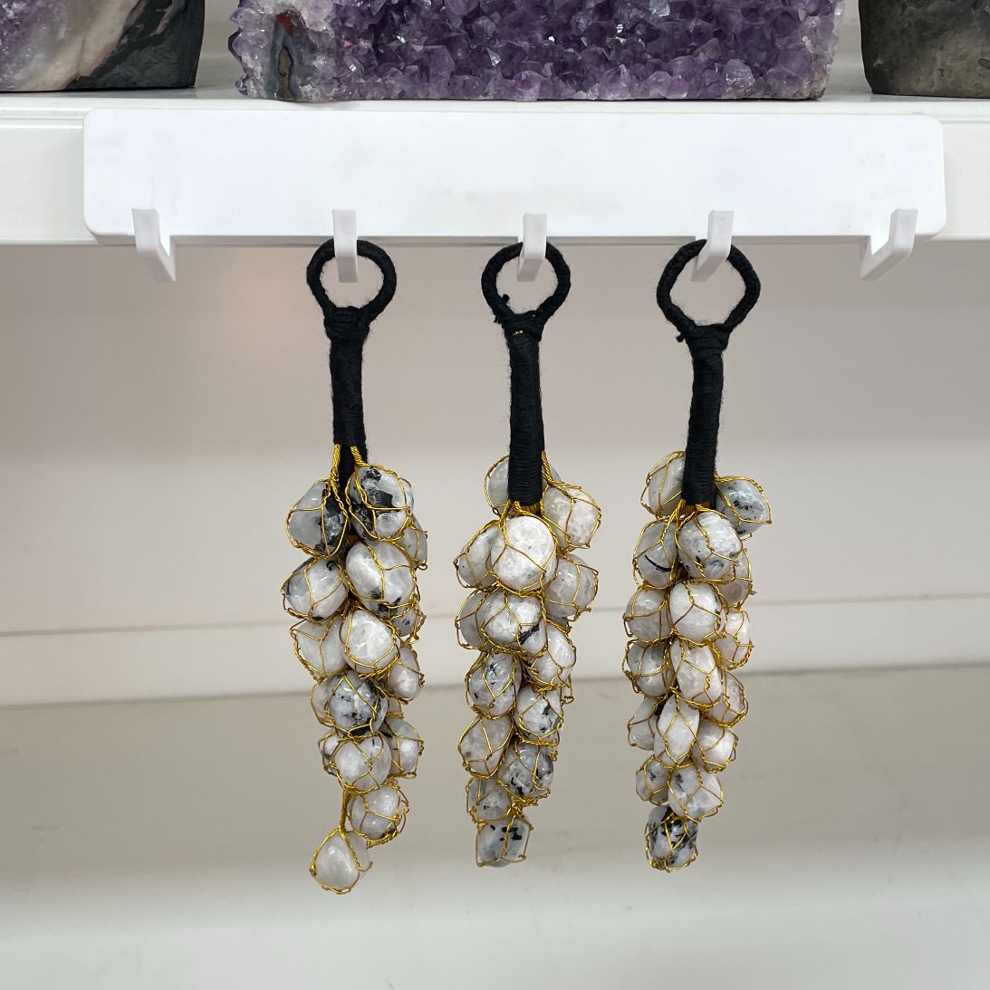 Mini Tumble Hanger - Rainbow Moonstone