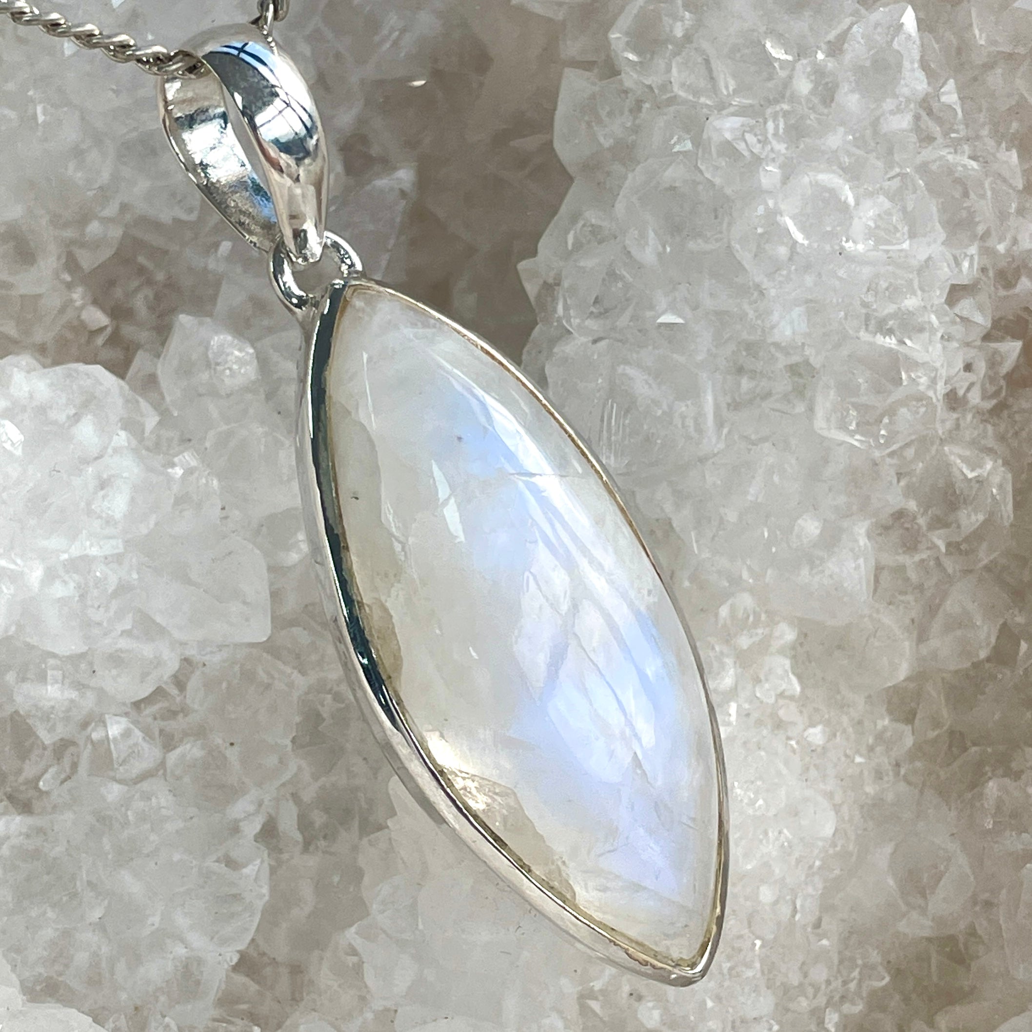 Rainbow Moonstone Pendant Large - SP117