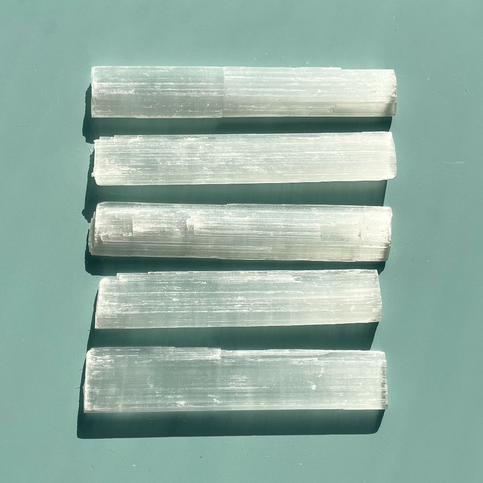 Selenite Rough 5pc - 13cm-16cm