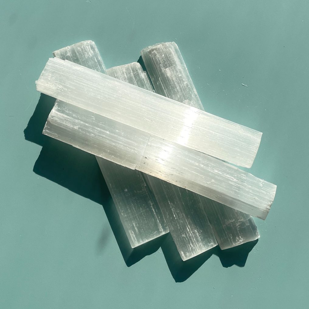 Selenite Rough 5pc - 13cm-16cm
