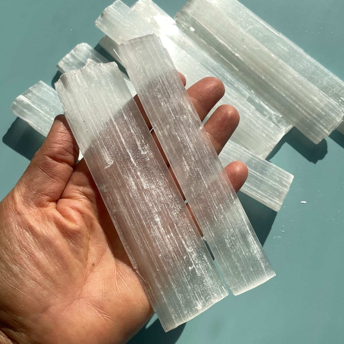 Selenite Rough 5pc - 13cm-16cm