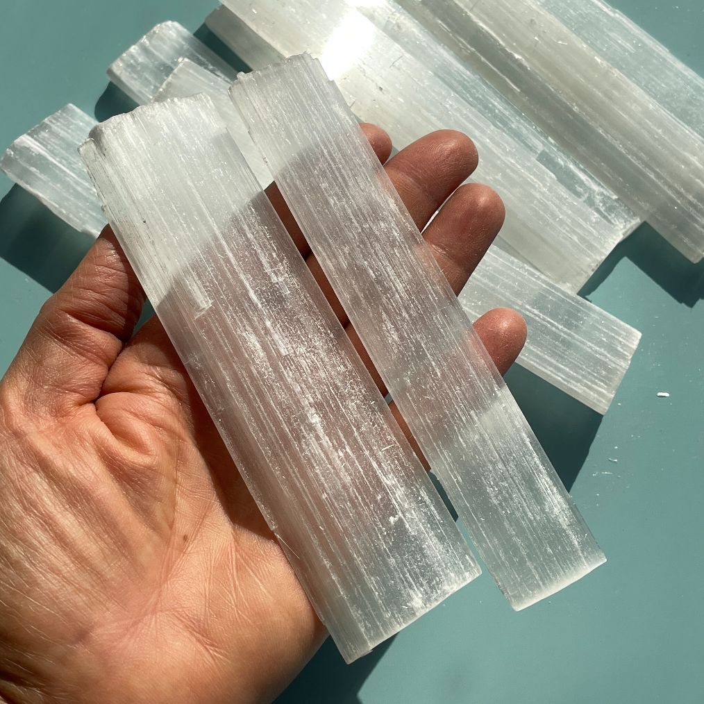 Selenite Rough 5pc - 13cm-16cm