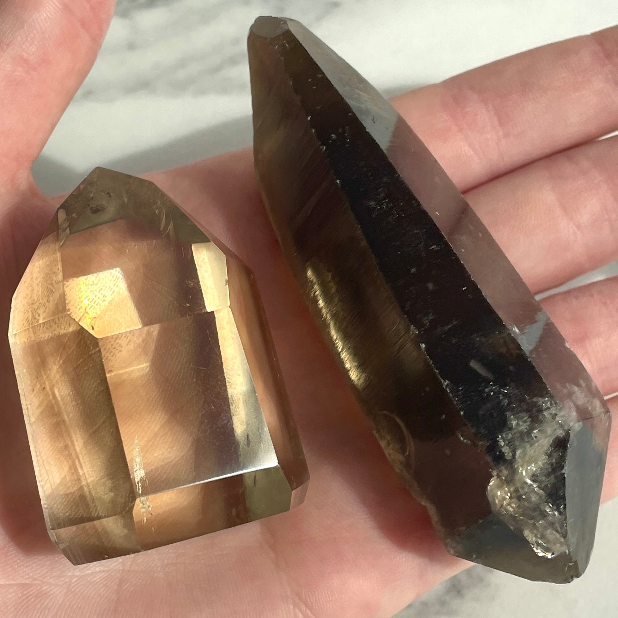Smokey Quartz Generator Pair - M