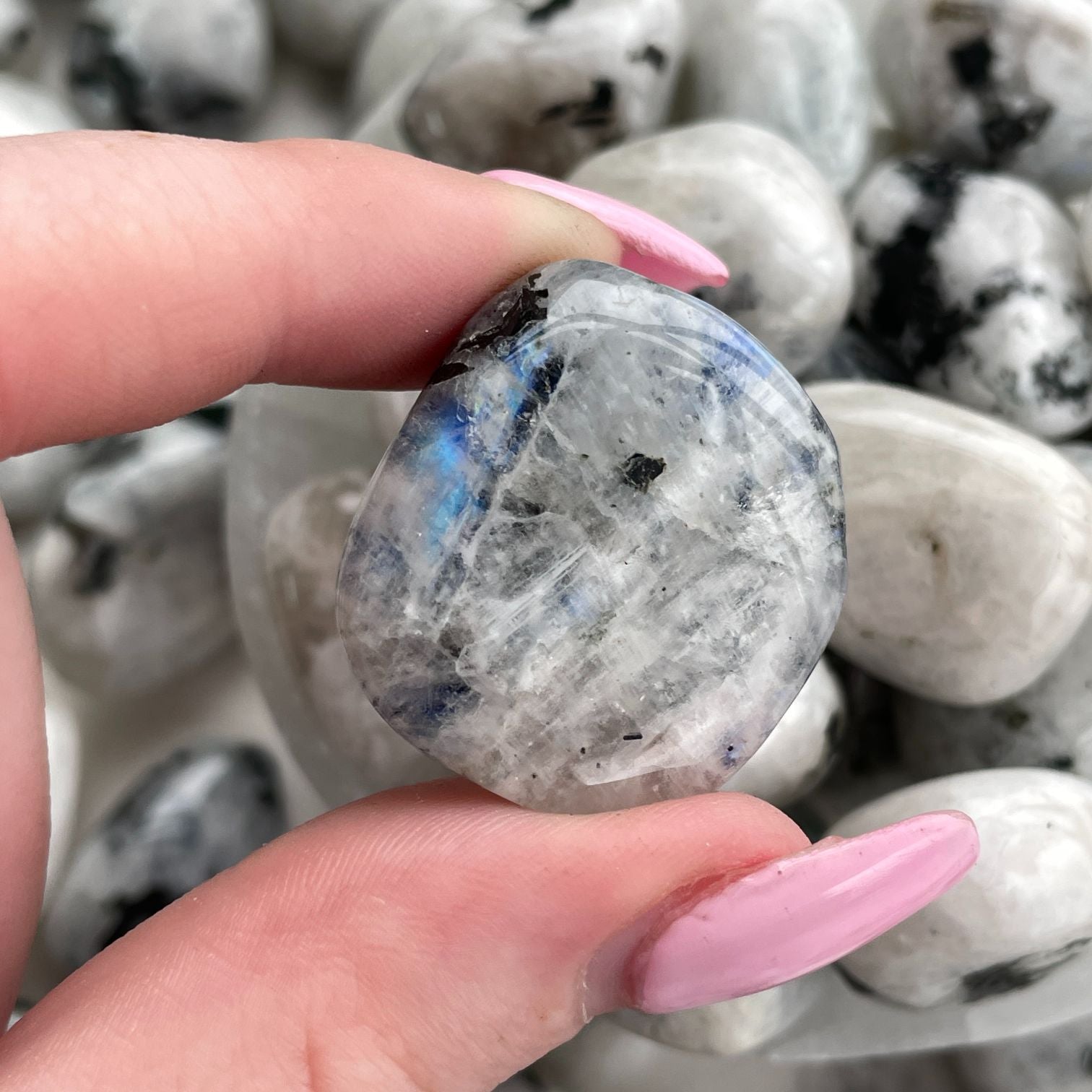 Rainbow Moonstone Tumbled - 1KG (50-60pc)