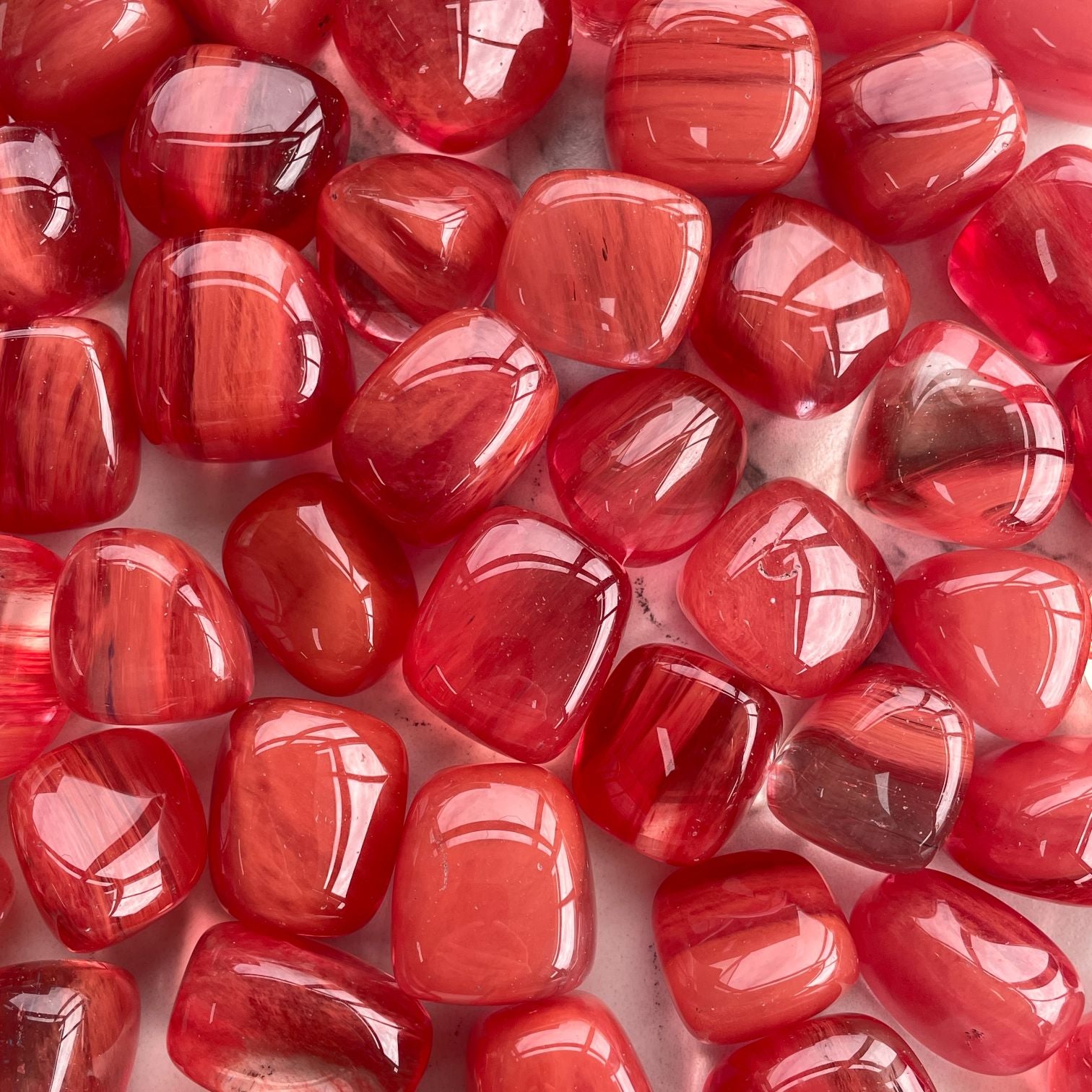 Strawberry Obsidian Tumbled 1KG