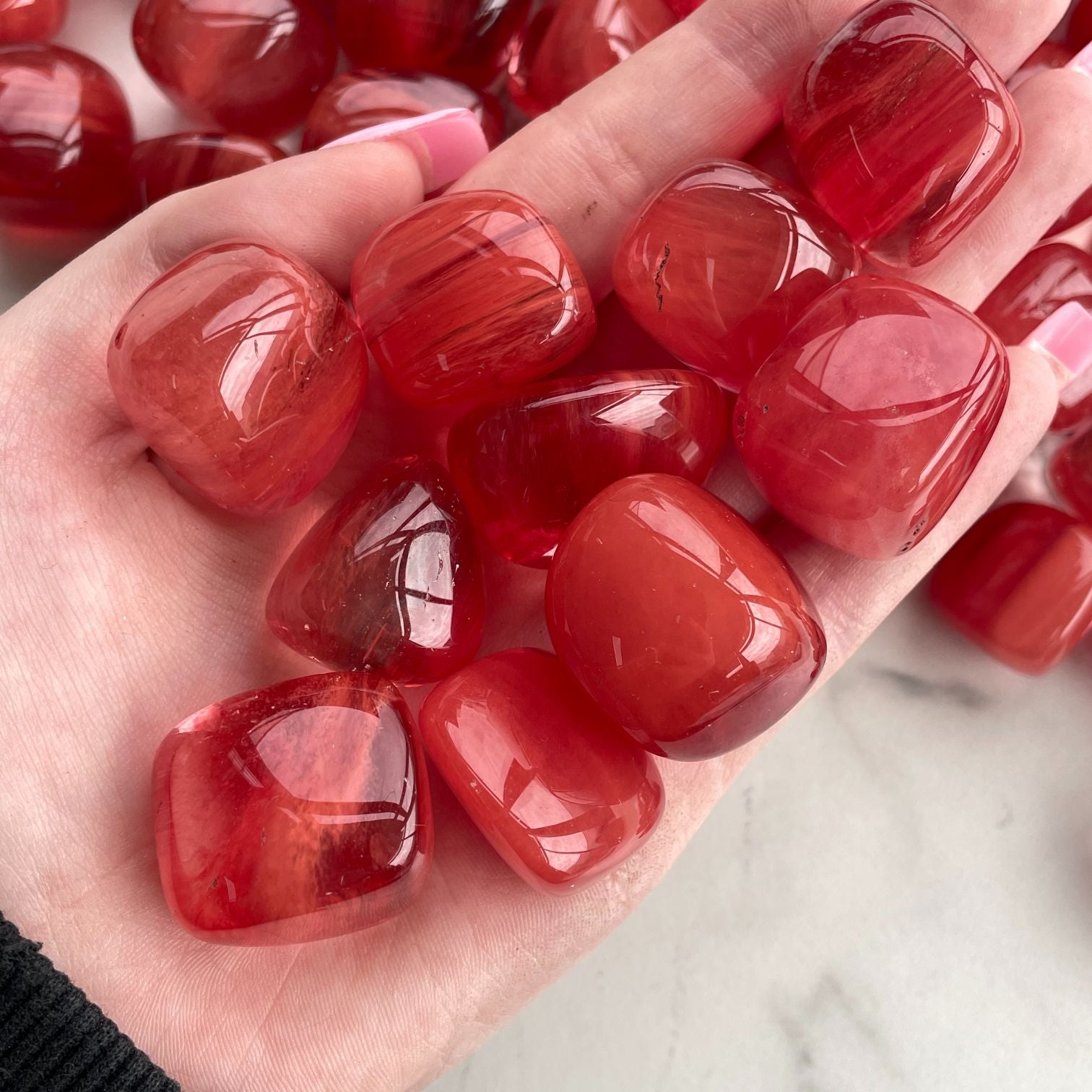 Strawberry Obsidian Tumbled 1KG