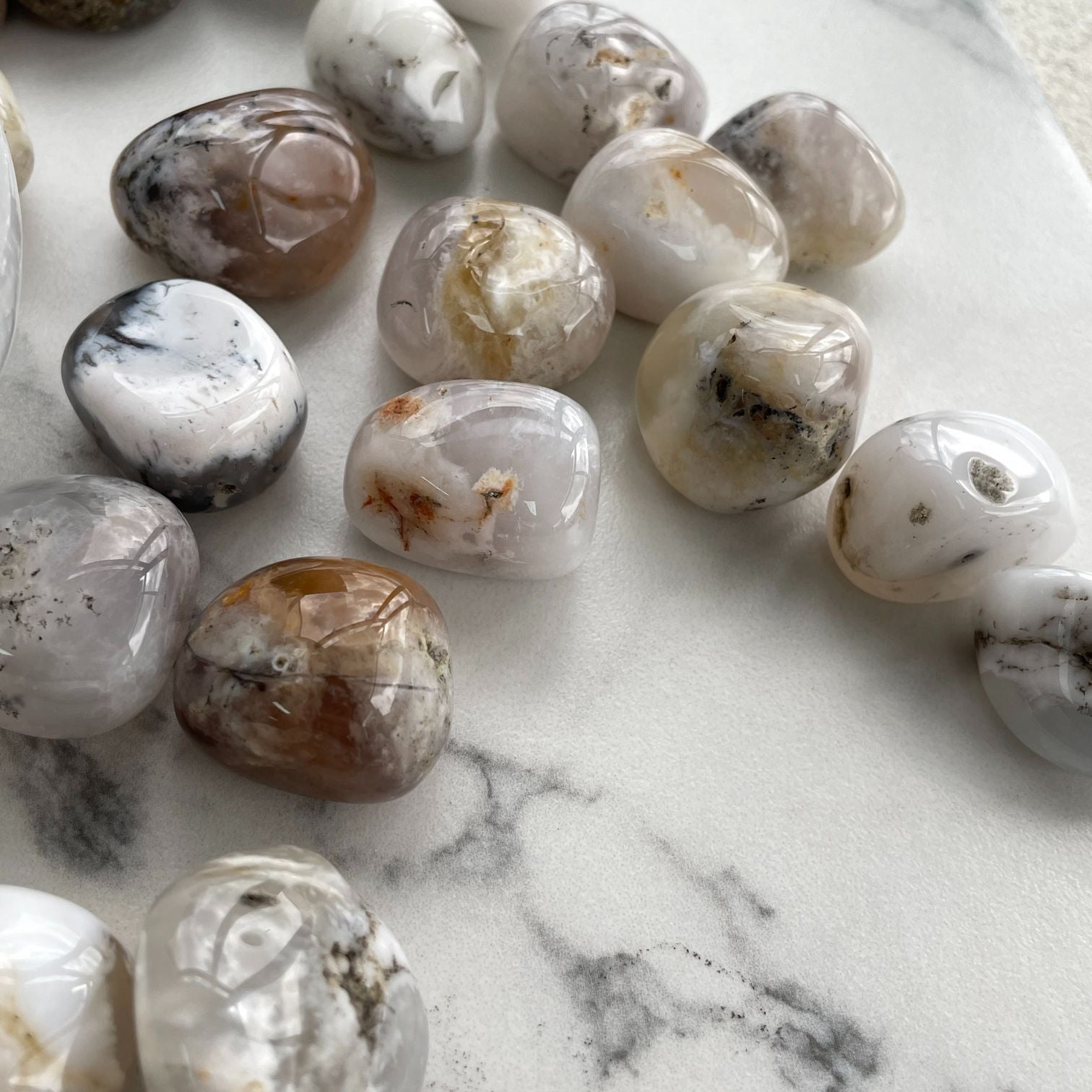 Dendritic Opal Tumbled - 1KG (50-60pc)