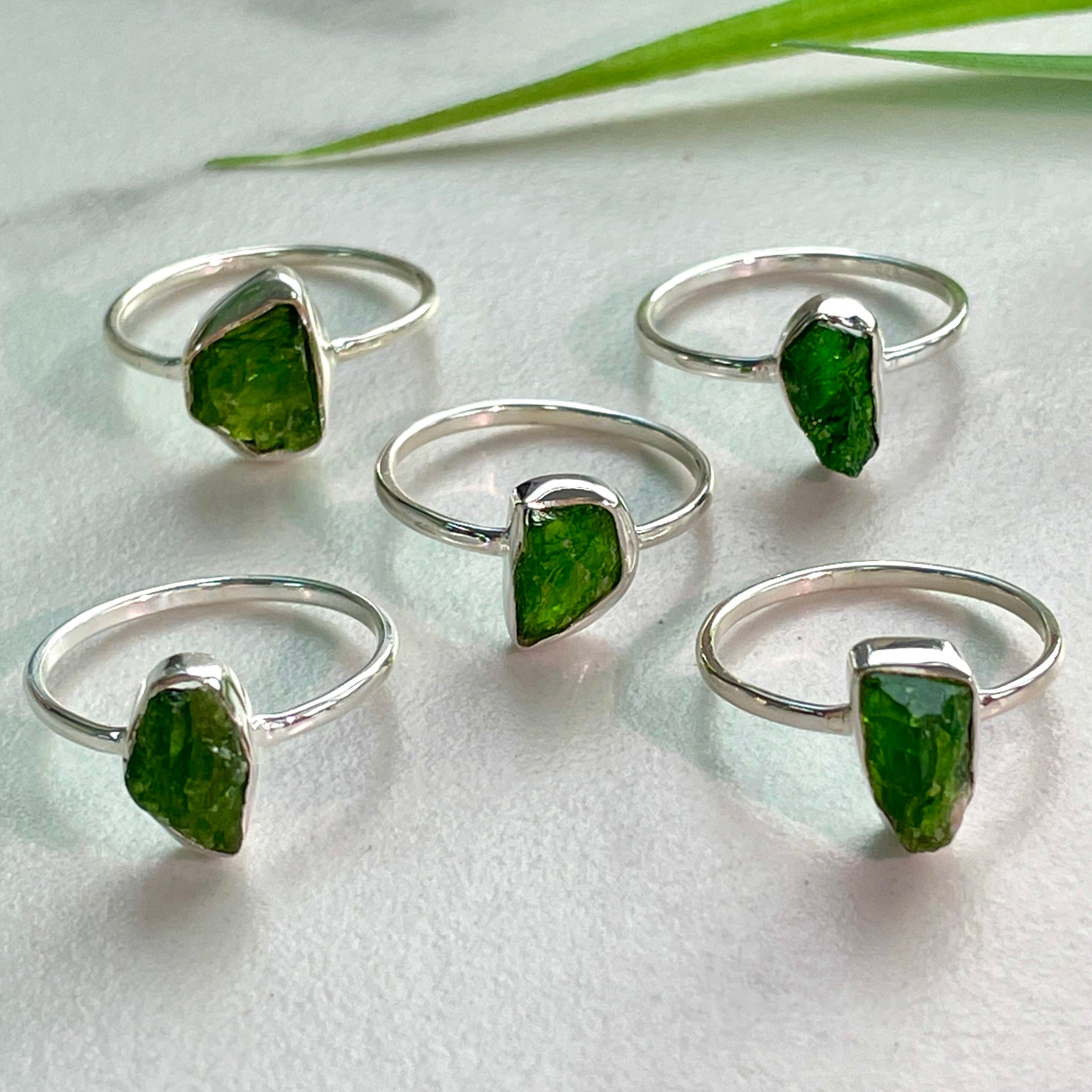 Diopside - Rough - St.Silver Ring
