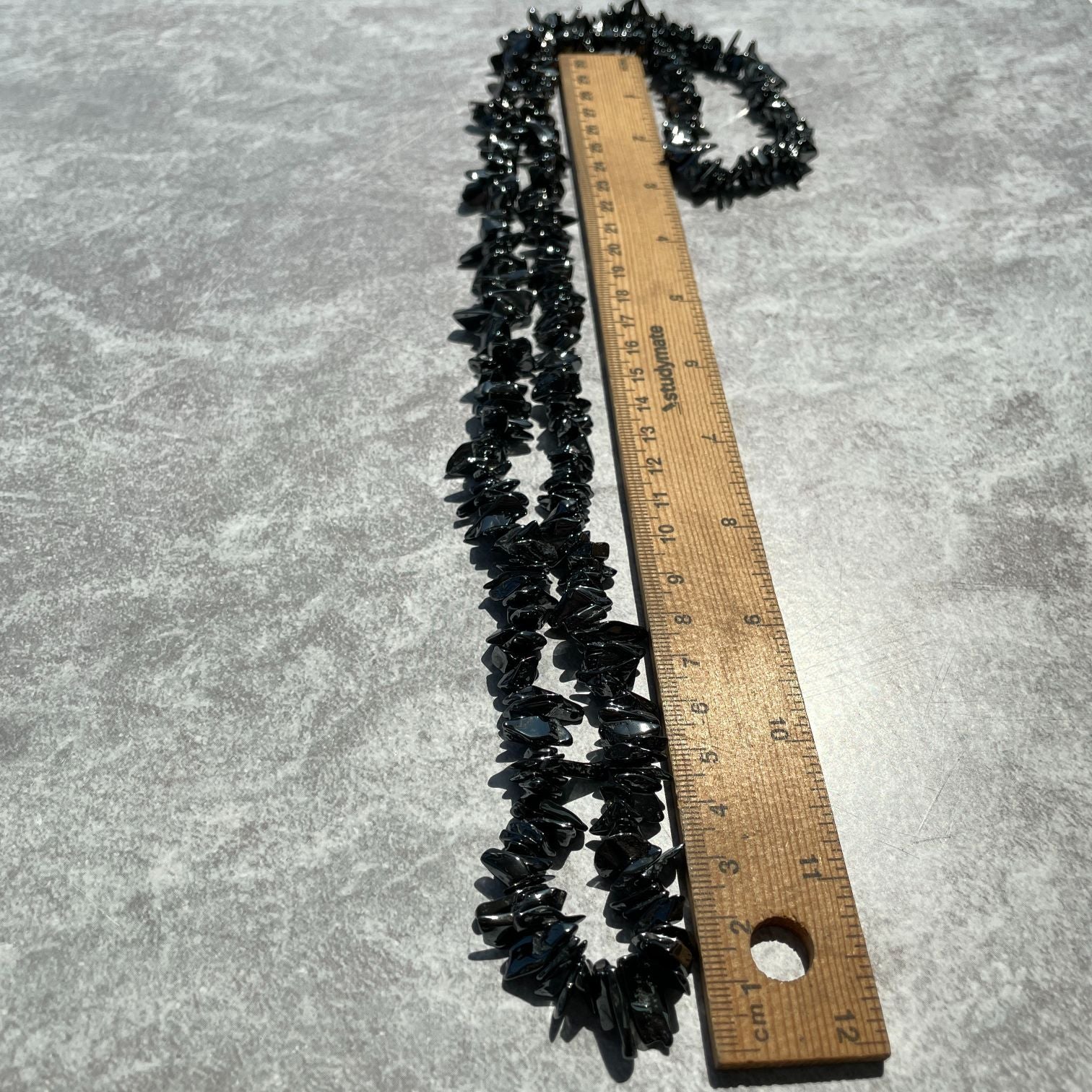 Hematite Chip Necklace
