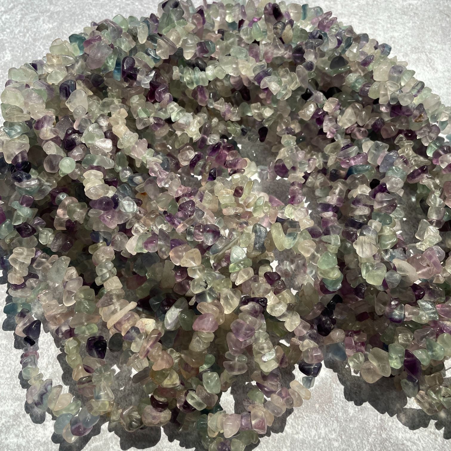 Rainbow Fluorite Chip Necklace