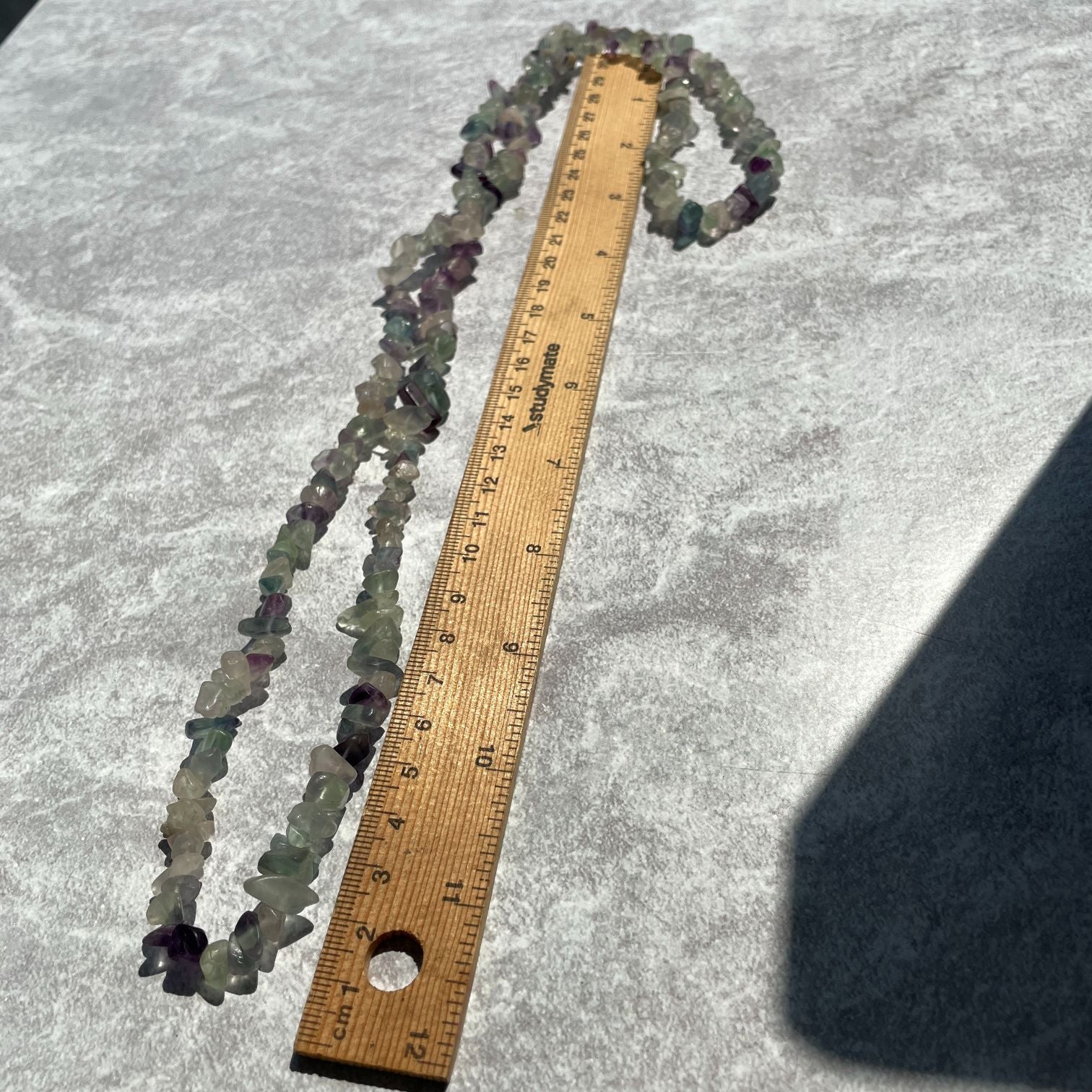 Rainbow Fluorite Chip Necklace