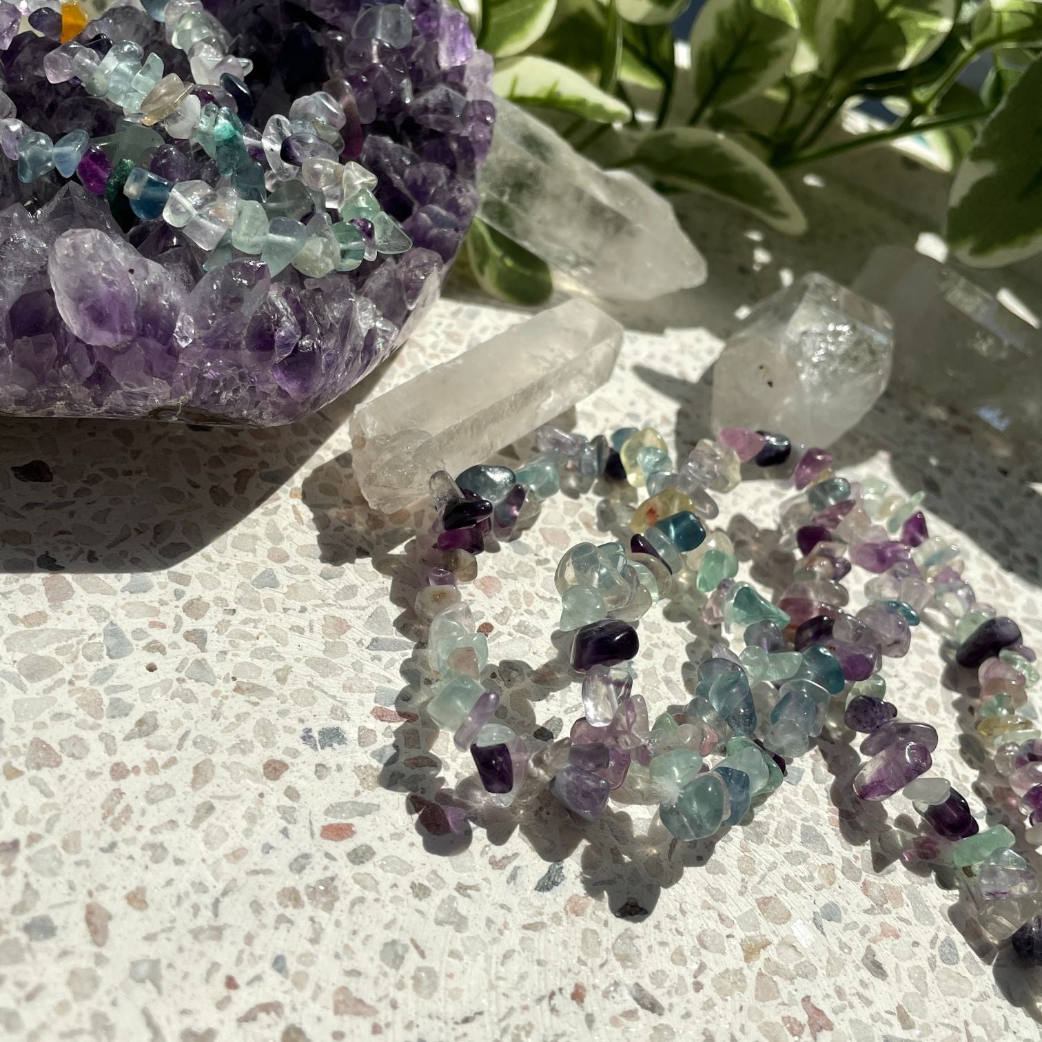 Fluorite Chip Bracelet Q1/A