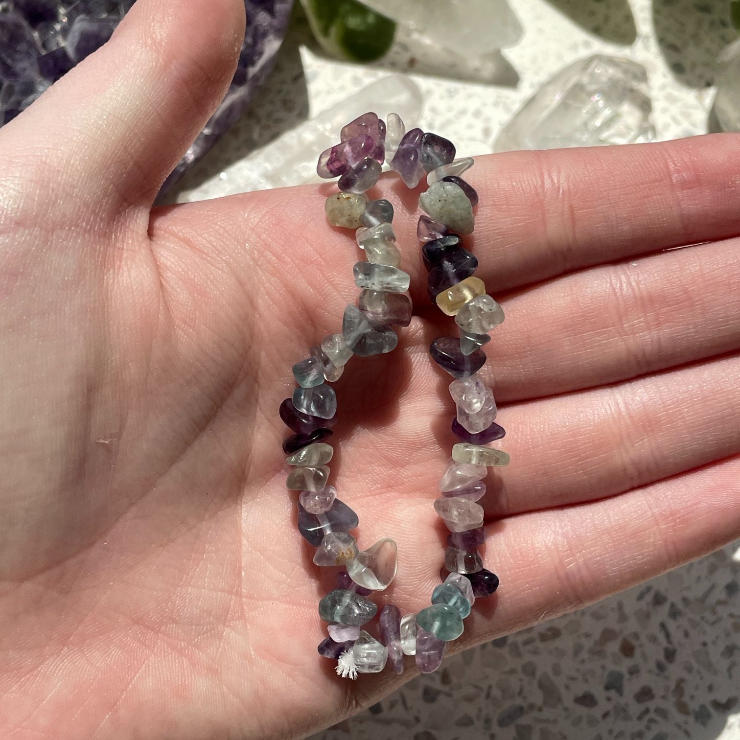 Fluorite Chip Bracelet Q1/A