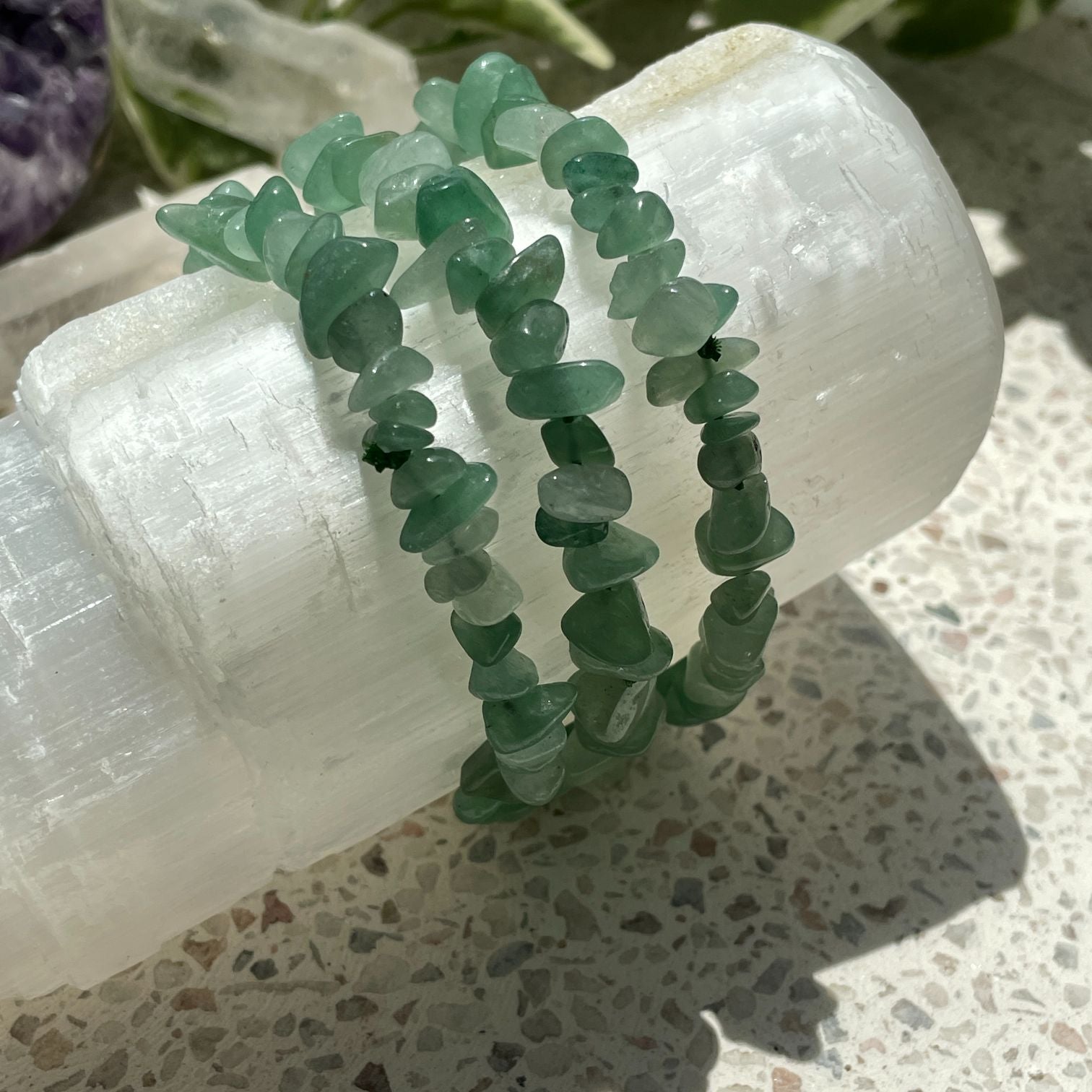 Green Aventurine Chip Bracelet Q1/A