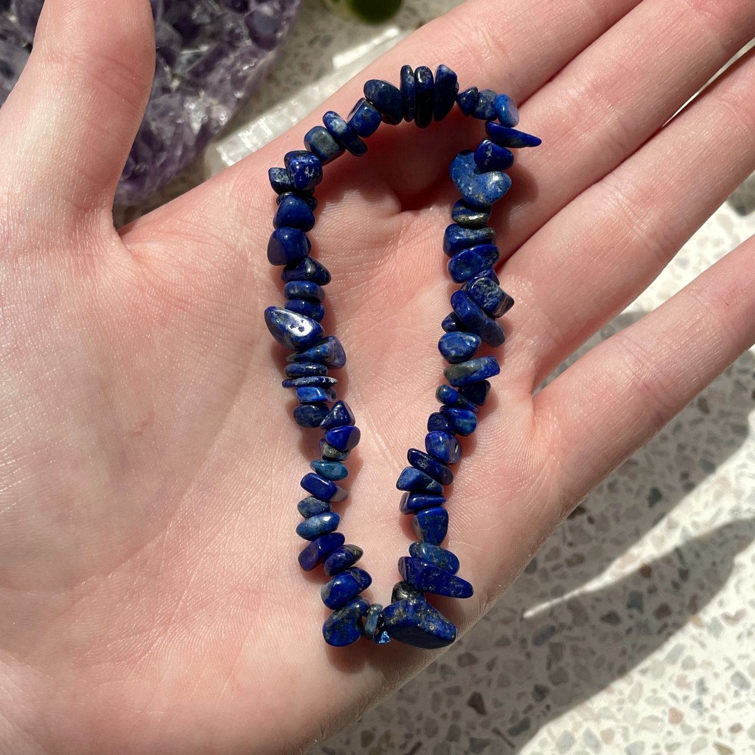 Lapis Lazuli Chip Bracelet Q1/A