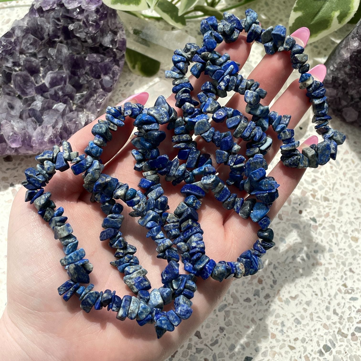 Lapis Lazuli Chip Bracelet
