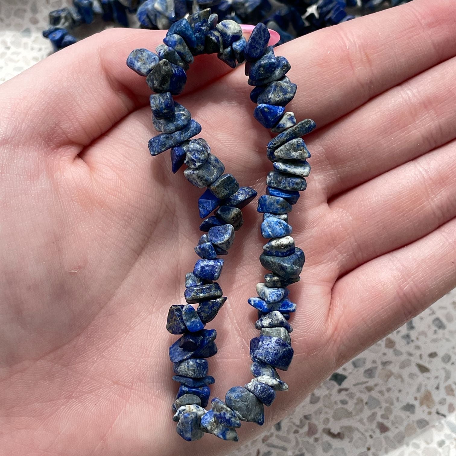 Lapis Lazuli Chip Bracelet