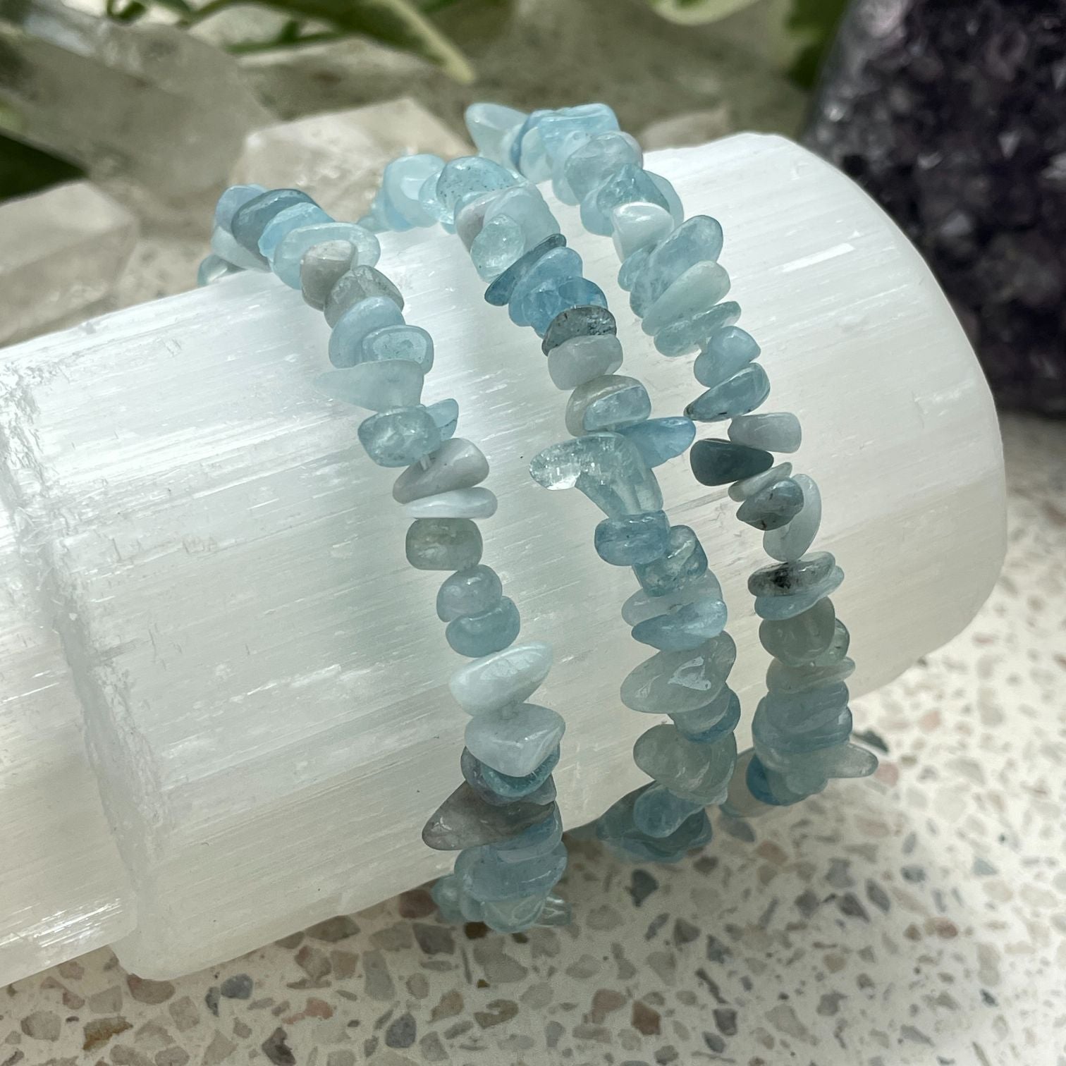 Aquamarine Chip Bracelet Q1/A
