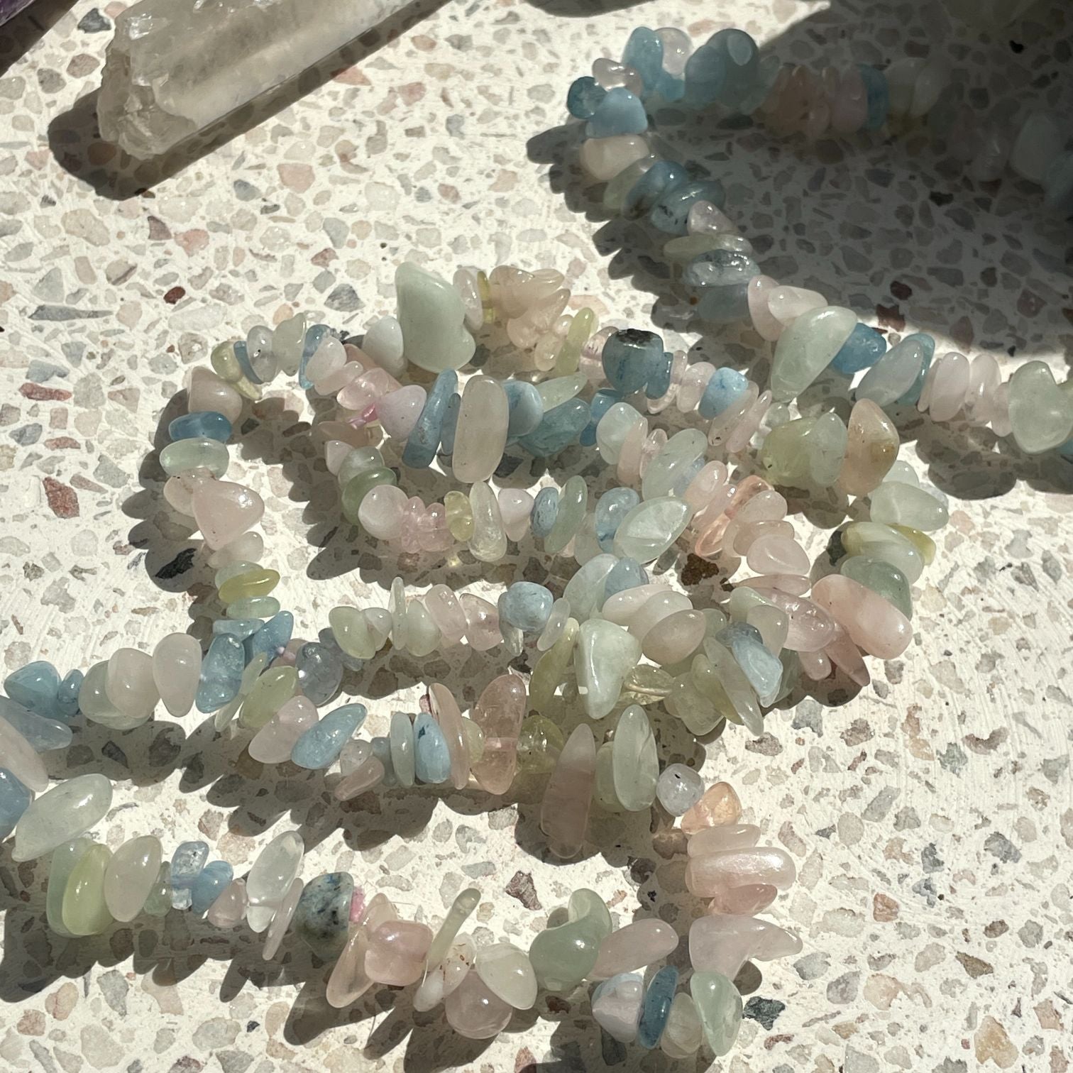 Morganite Chip Bracelet