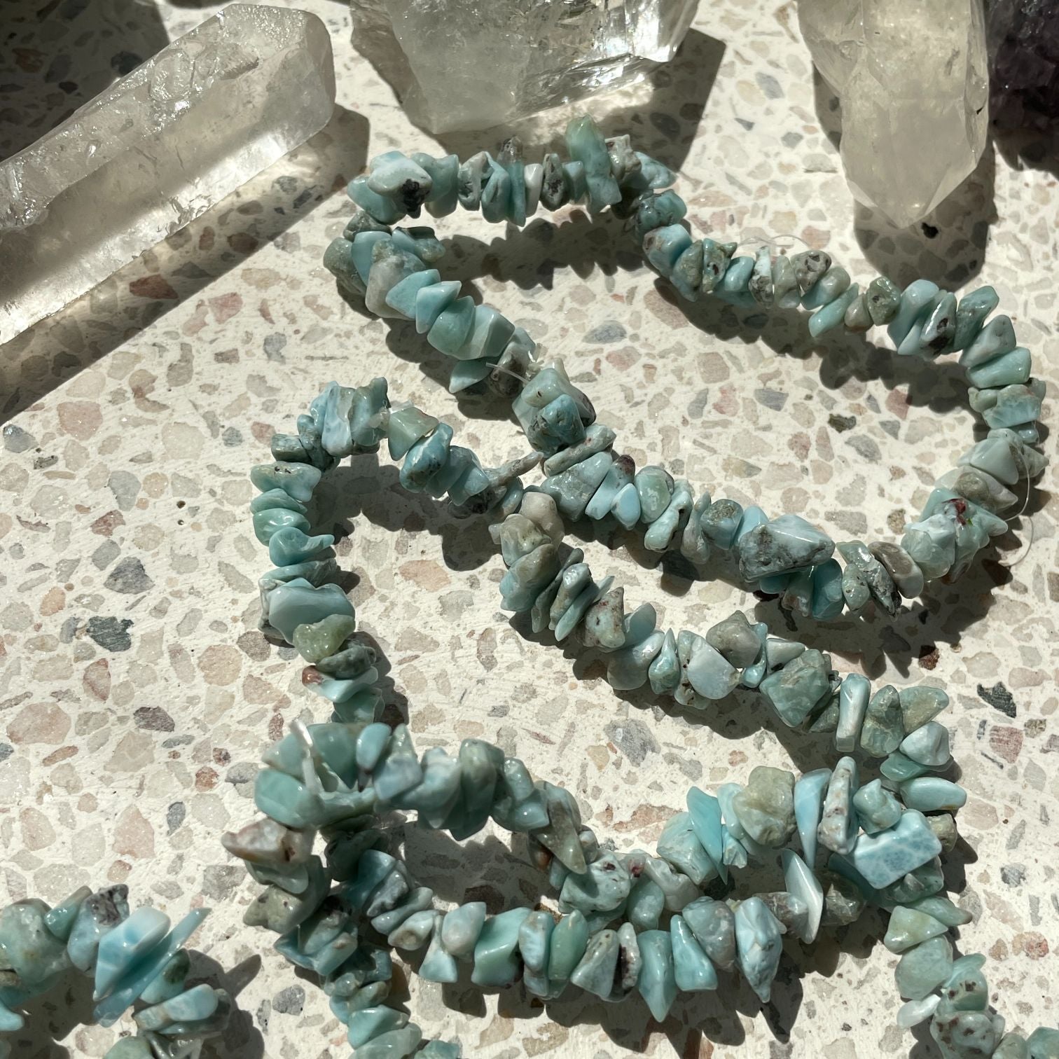 Larimar Chip Bracelet