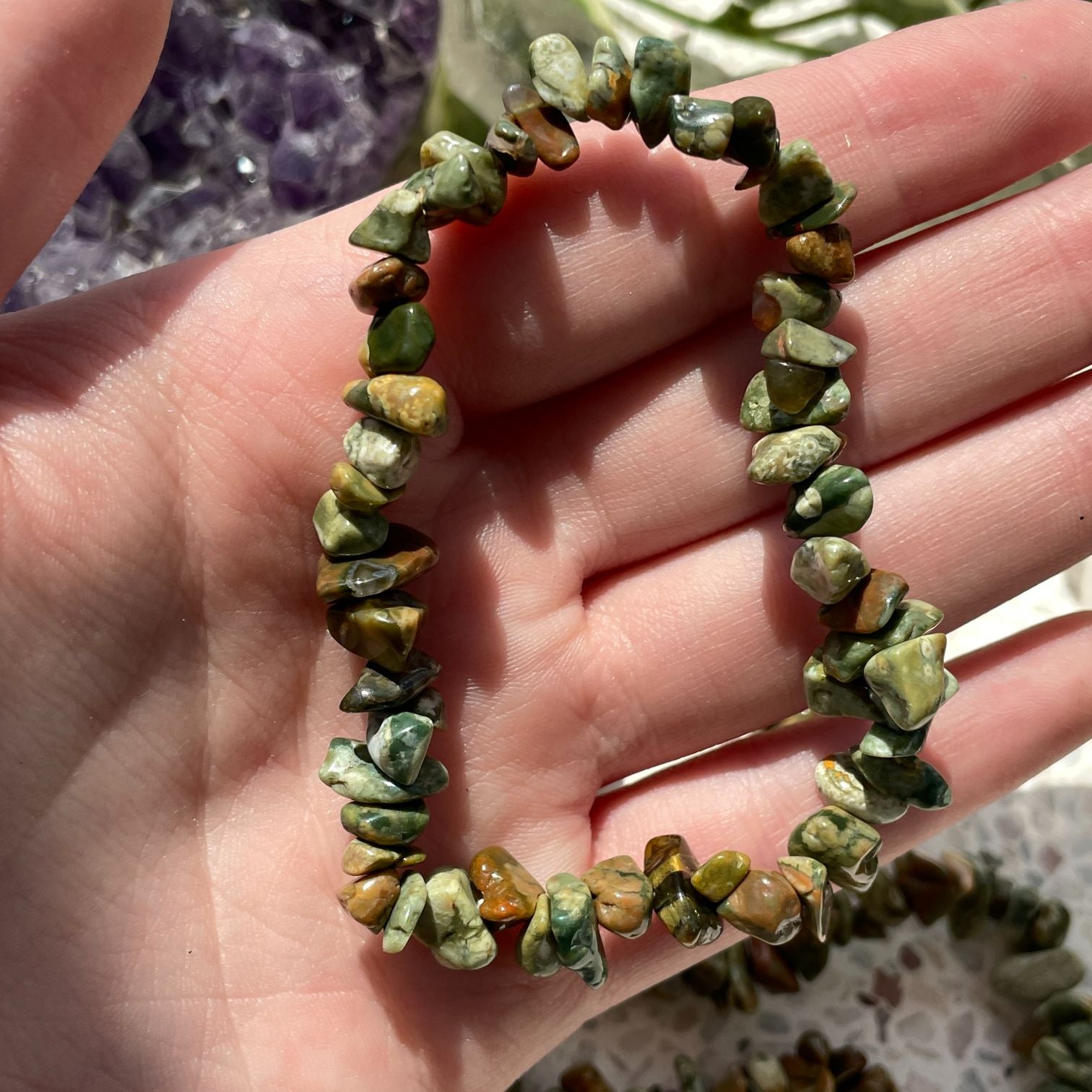 Rhyolite Chip Bracelet