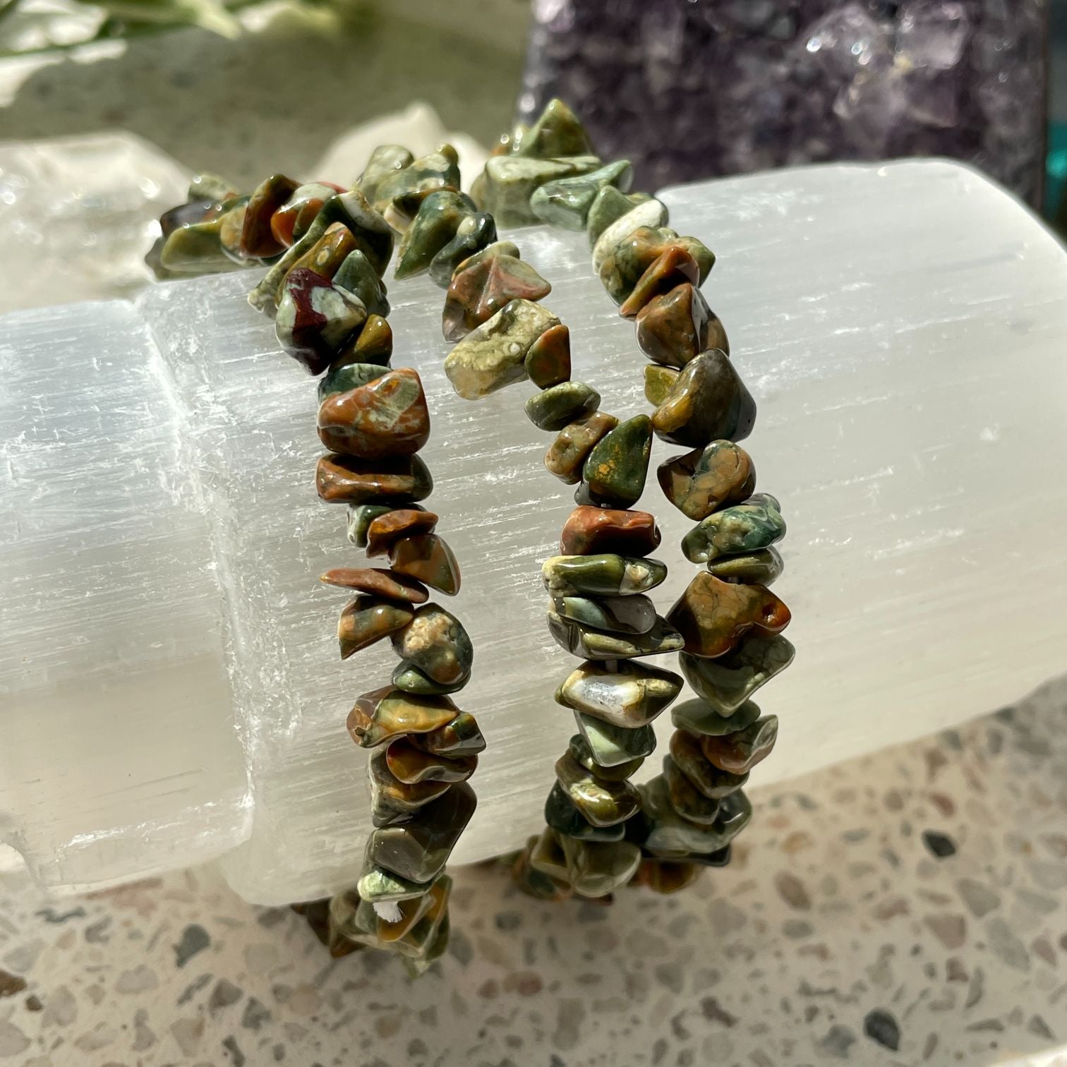 Rhyolite Chip Bracelet