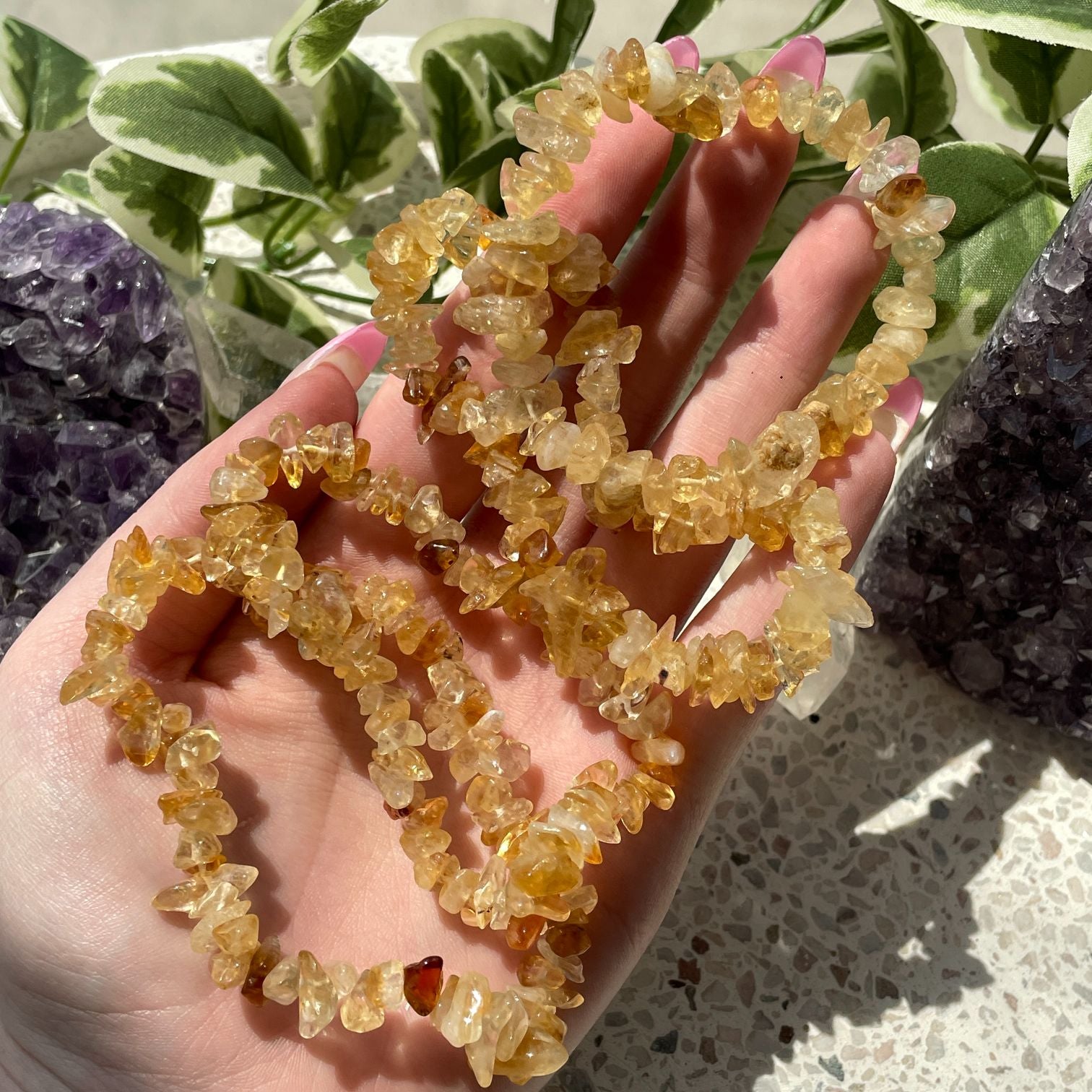 Citrine Chip Bracelet