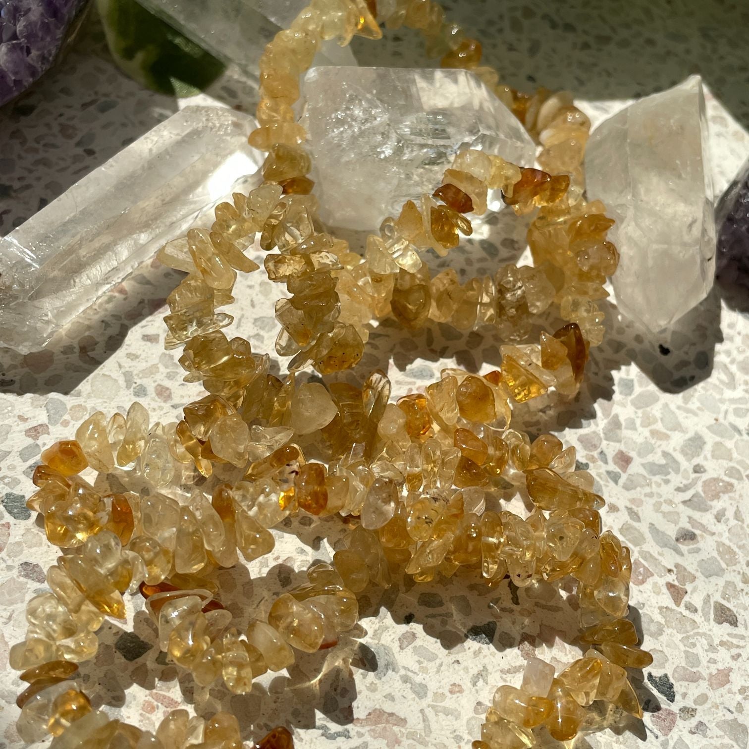 Citrine Chip Bracelet