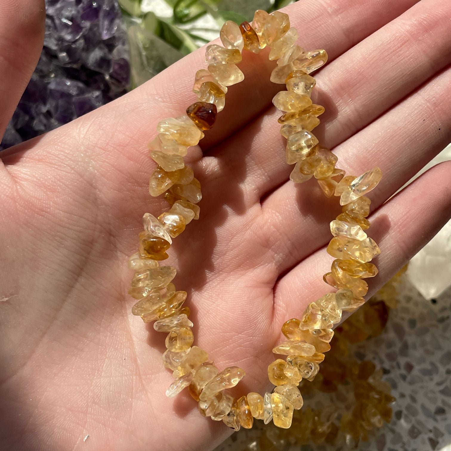 Citrine Chip Bracelet