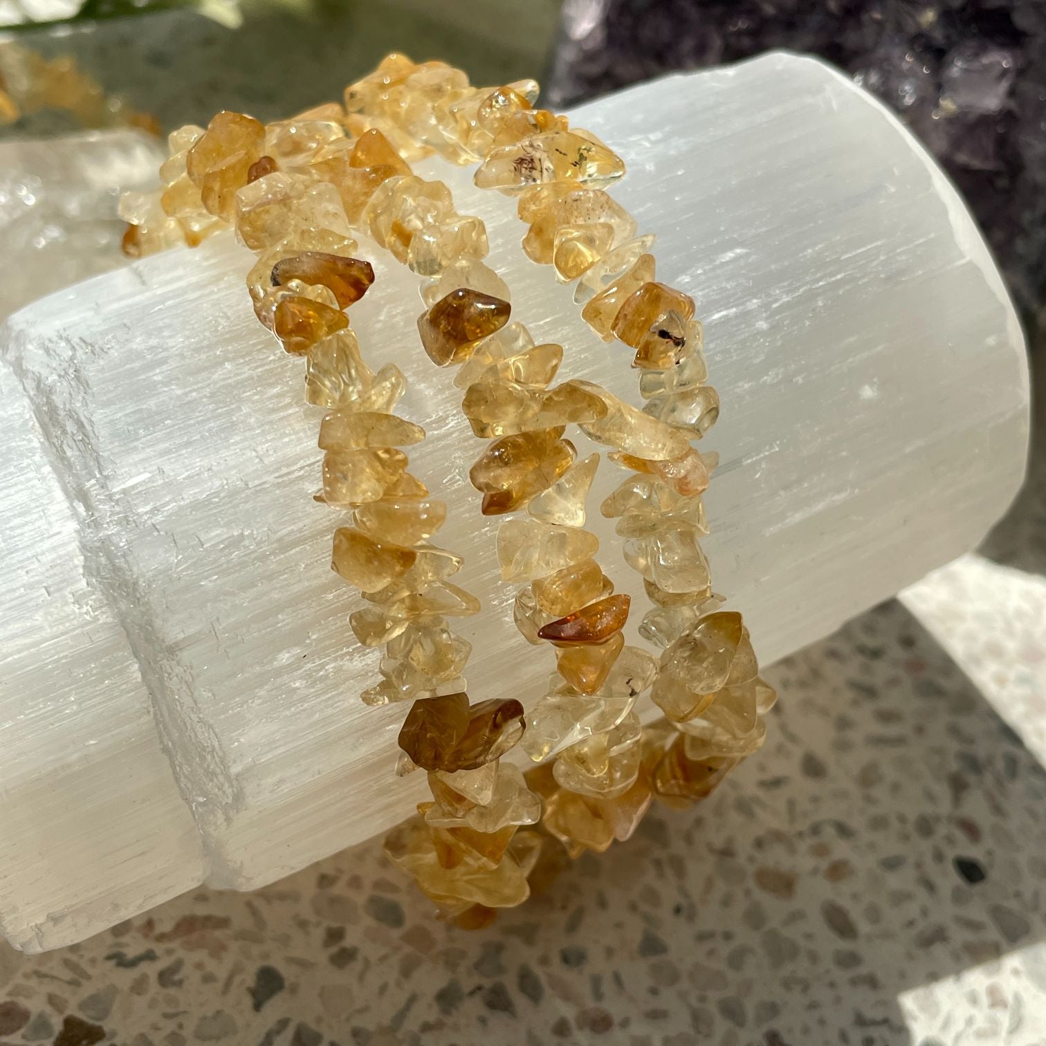 Citrine Chip Bracelet