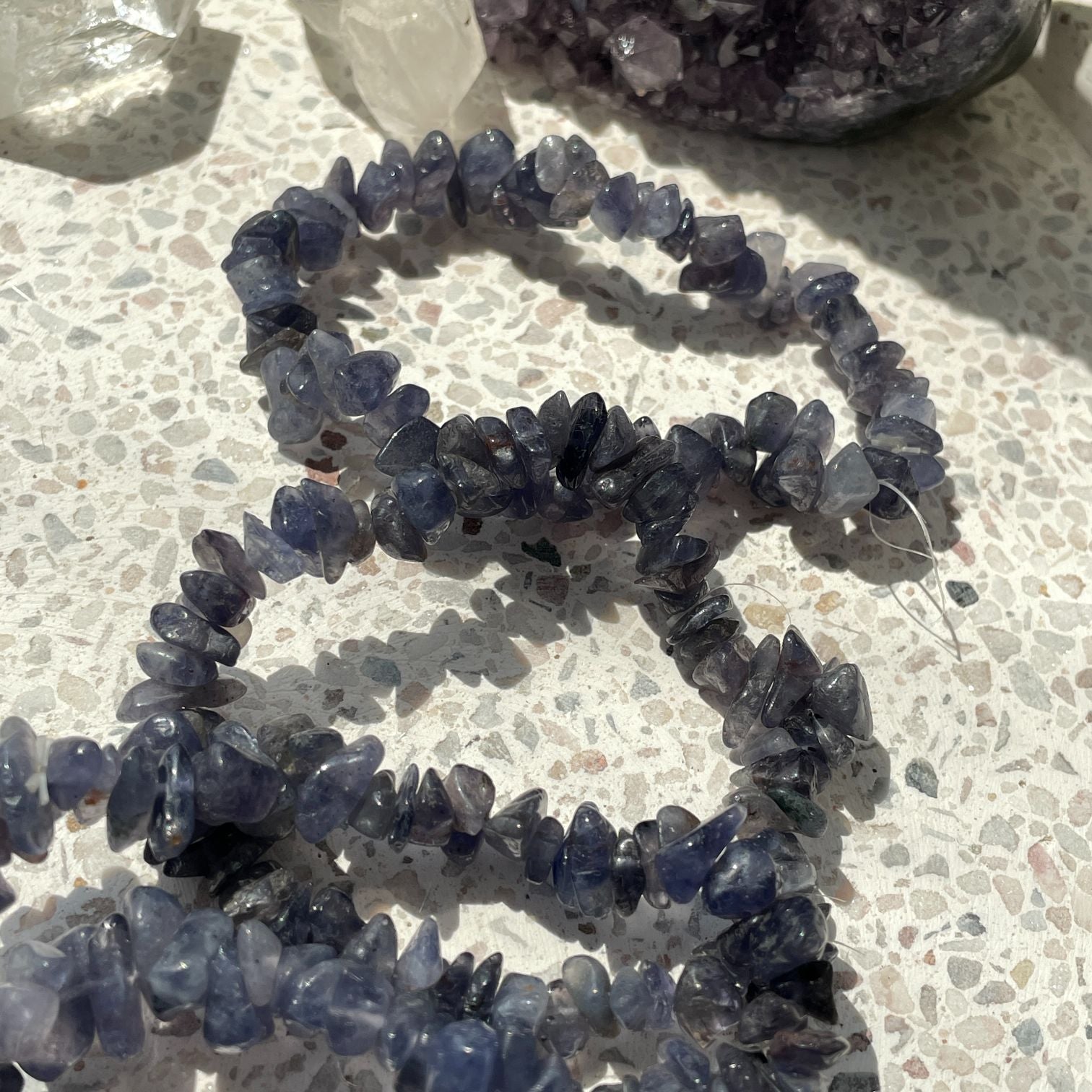 Iolite Chip Bracelet