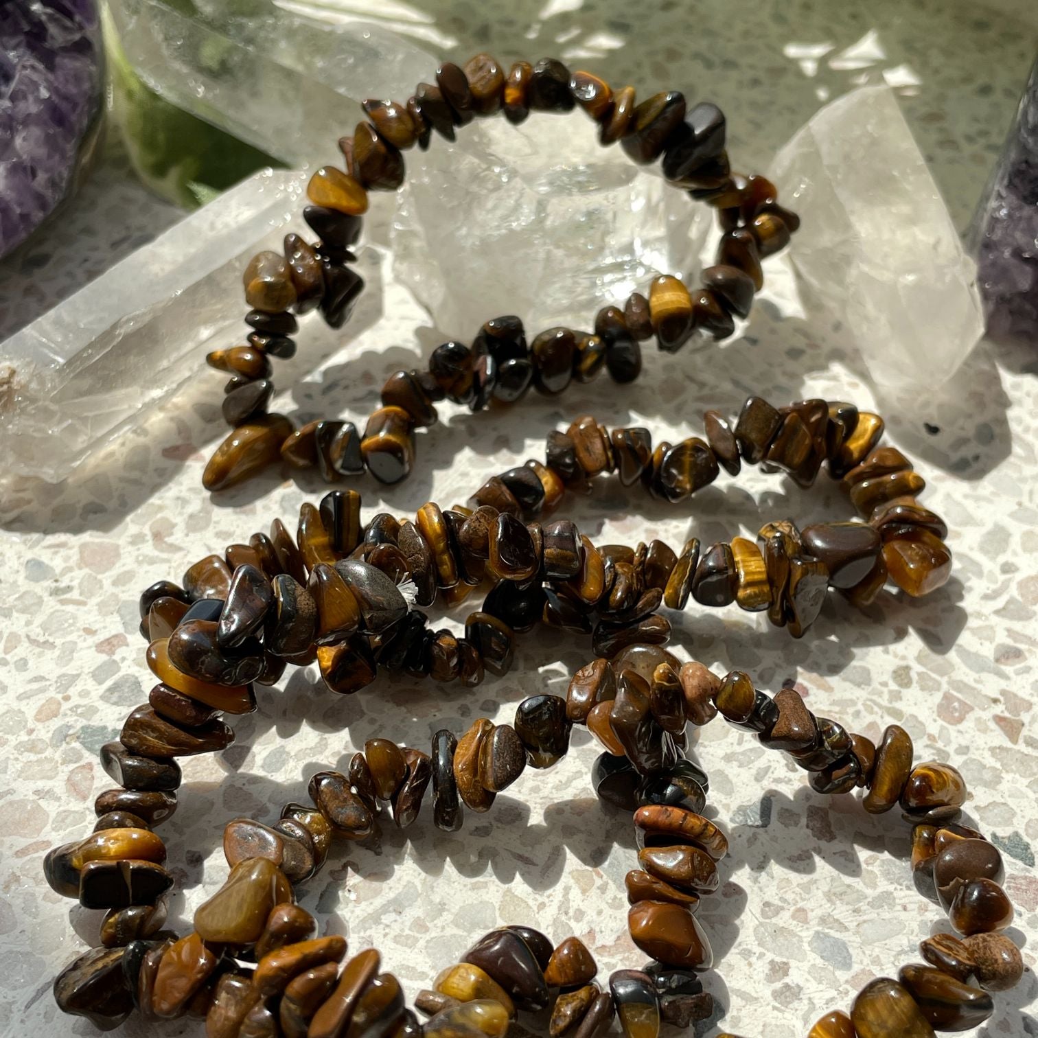 Tigers Eye Chip Bracelet